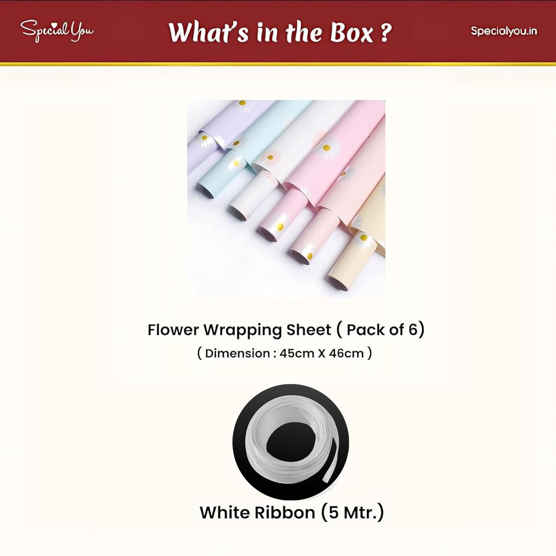 Gifts Wrapping Sheets-(Floral)
