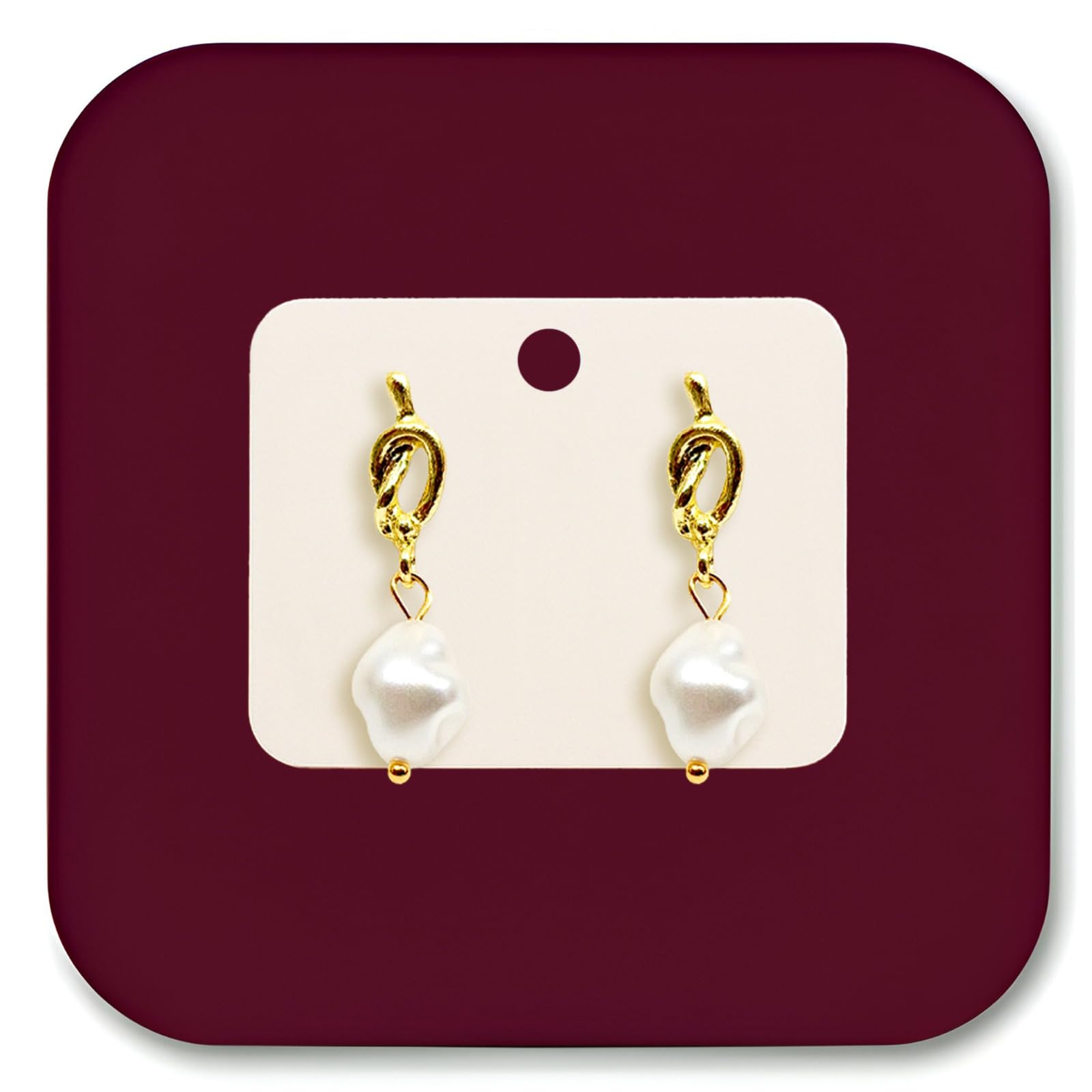 Knot Pearl Korean Earring