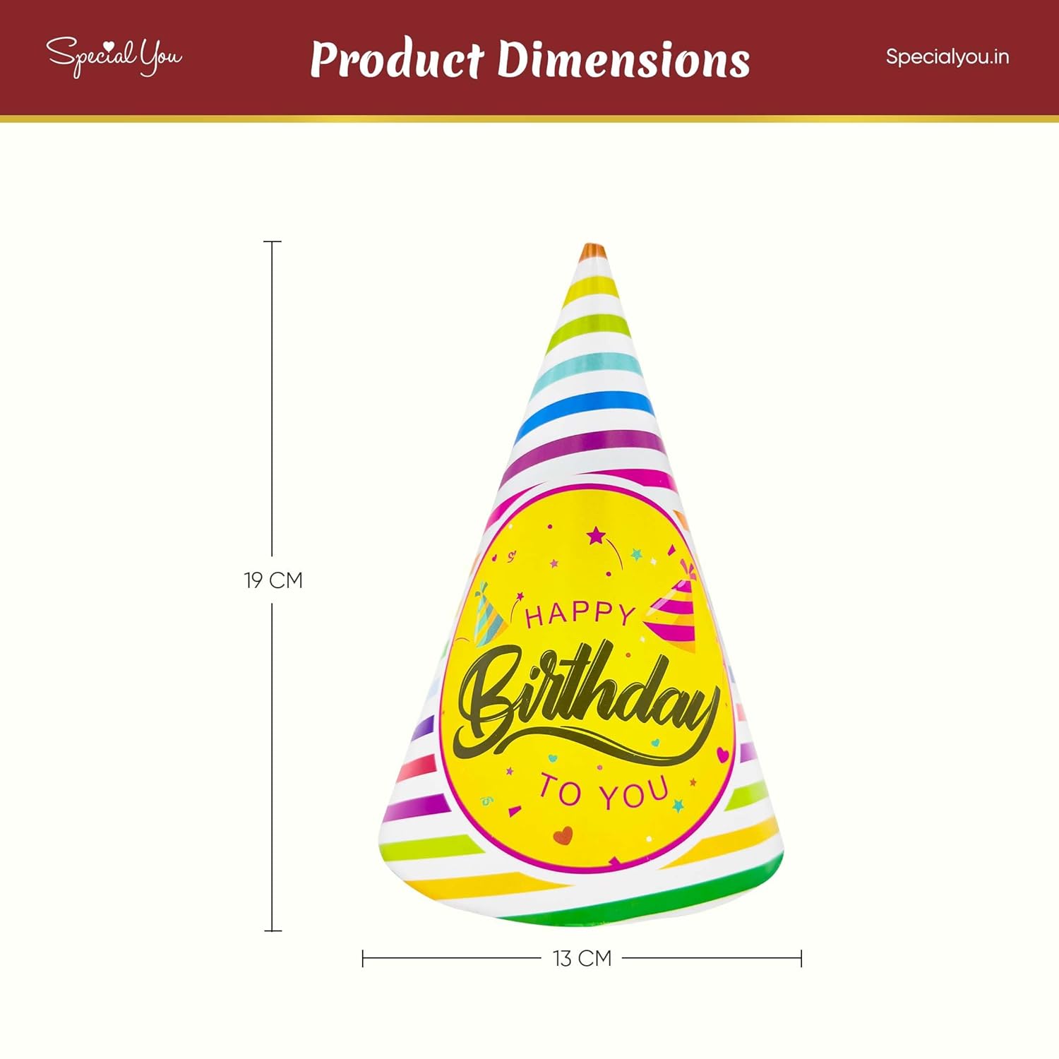 Trendy Multicolor Birthday Cap