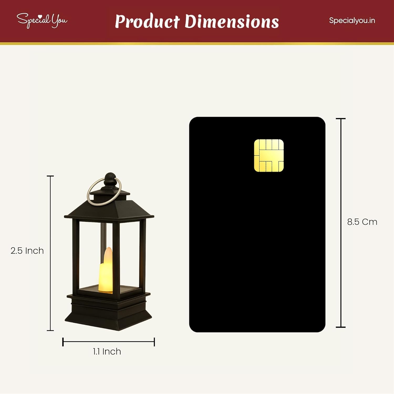 Black Mini Latern Lamp pack of 5
