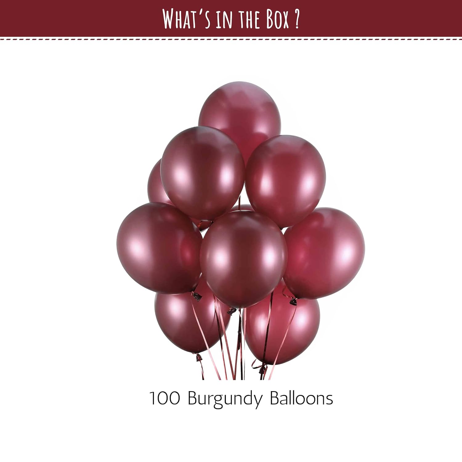 burgundy balloons