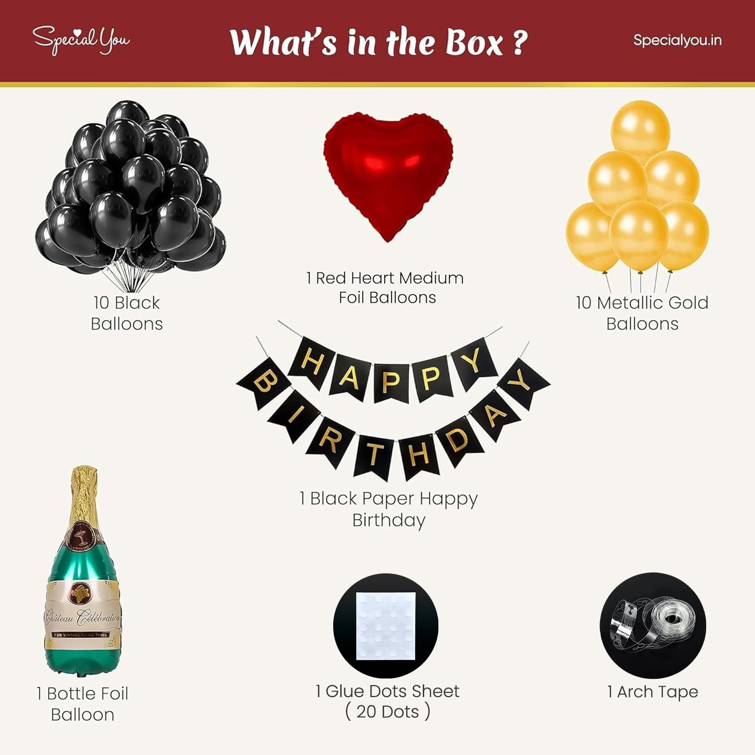 Car Boot DIY Birthday Kit with sprinkles of emotions