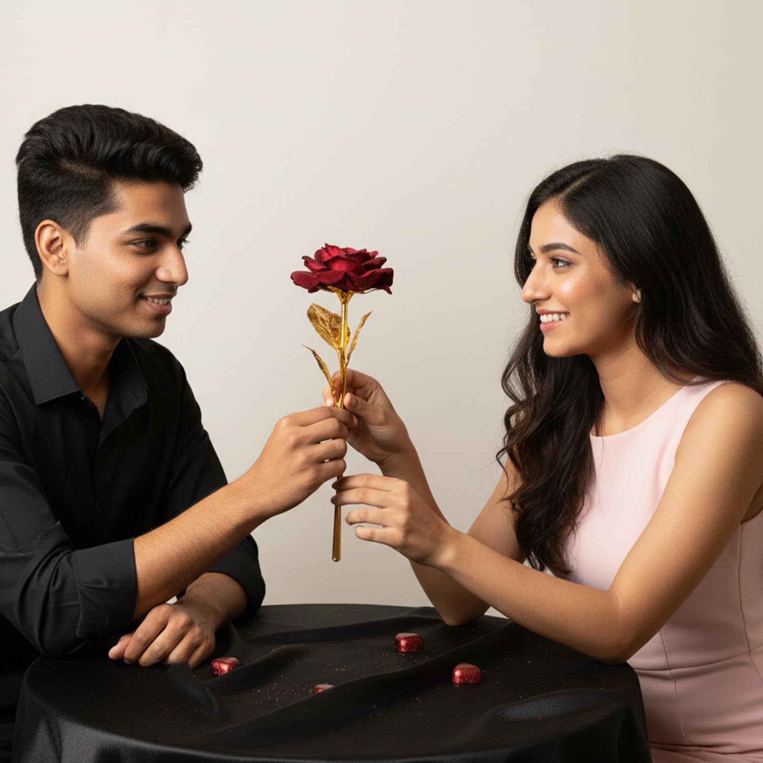 Red Metal Rose for Valentine Gift