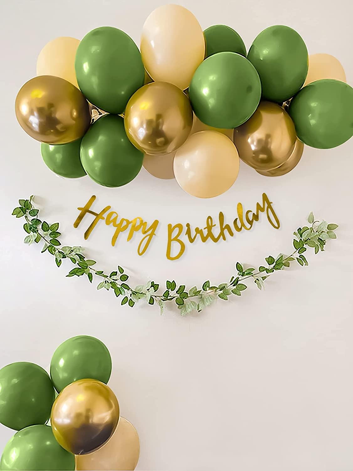 olive green balloons