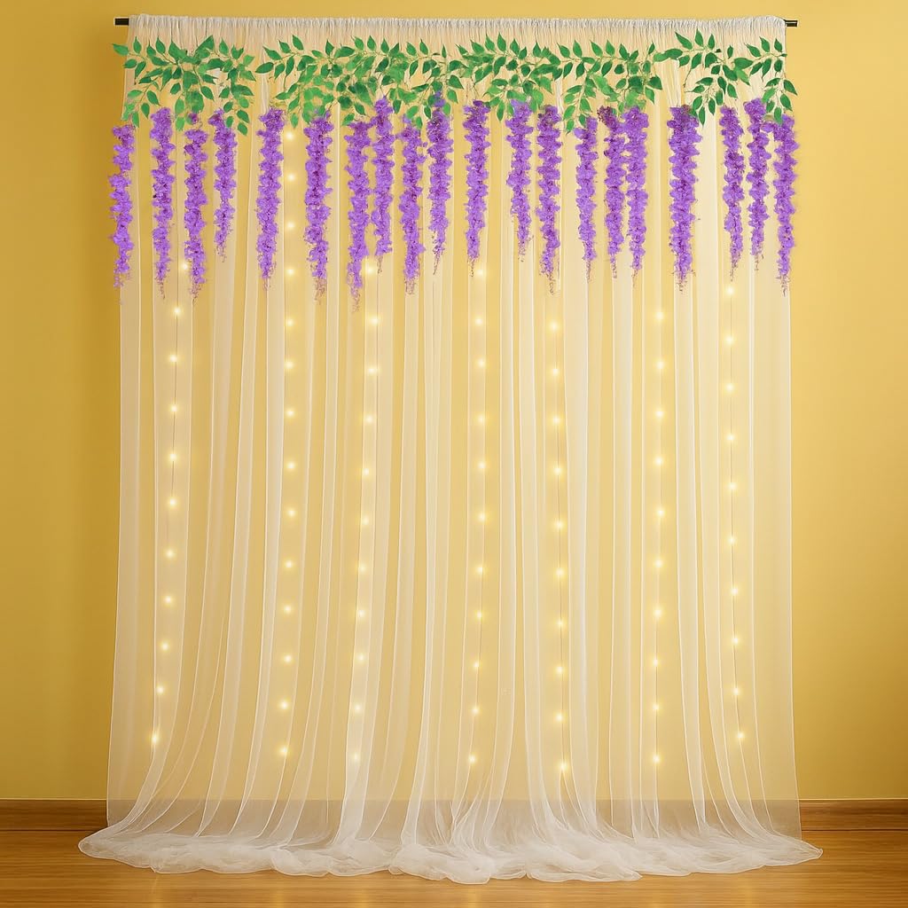 Purple Wisteria Diwali Decor