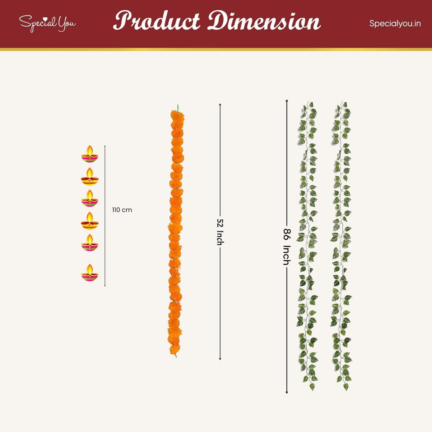 Decorate Diwali with Marigold, vines & Frills
