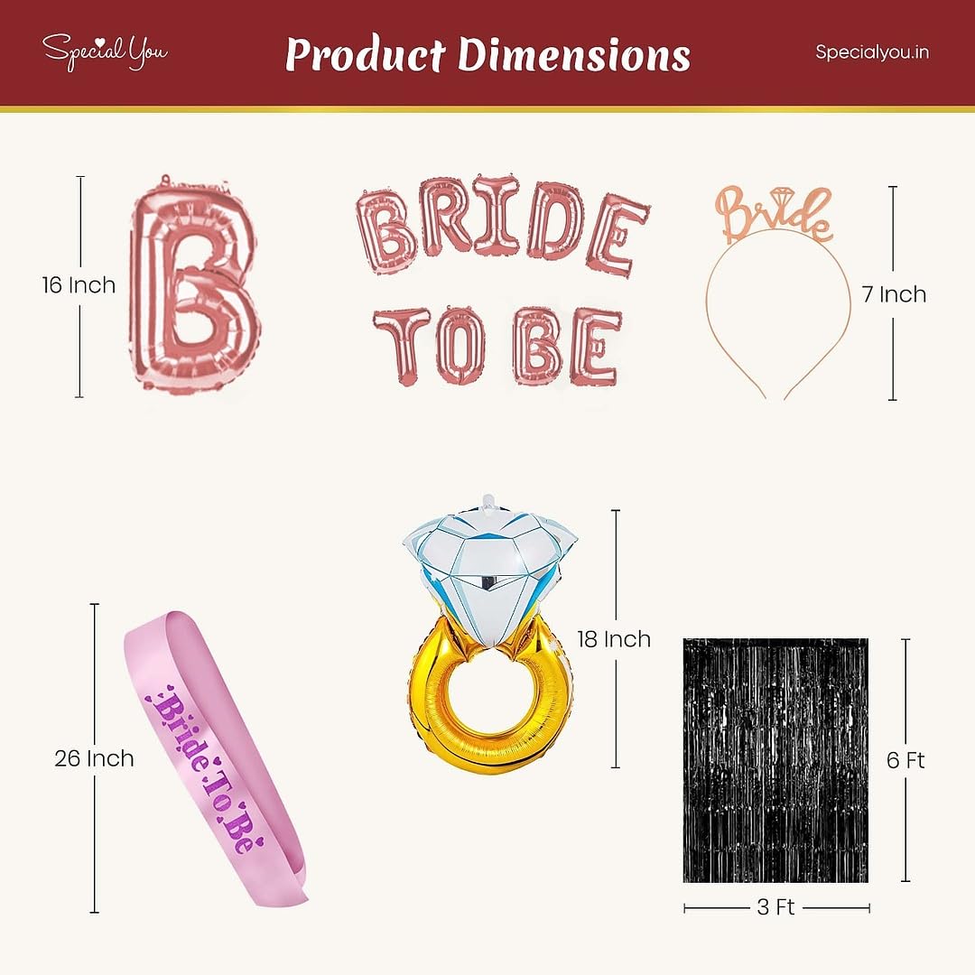 bride to be Decoration Kit