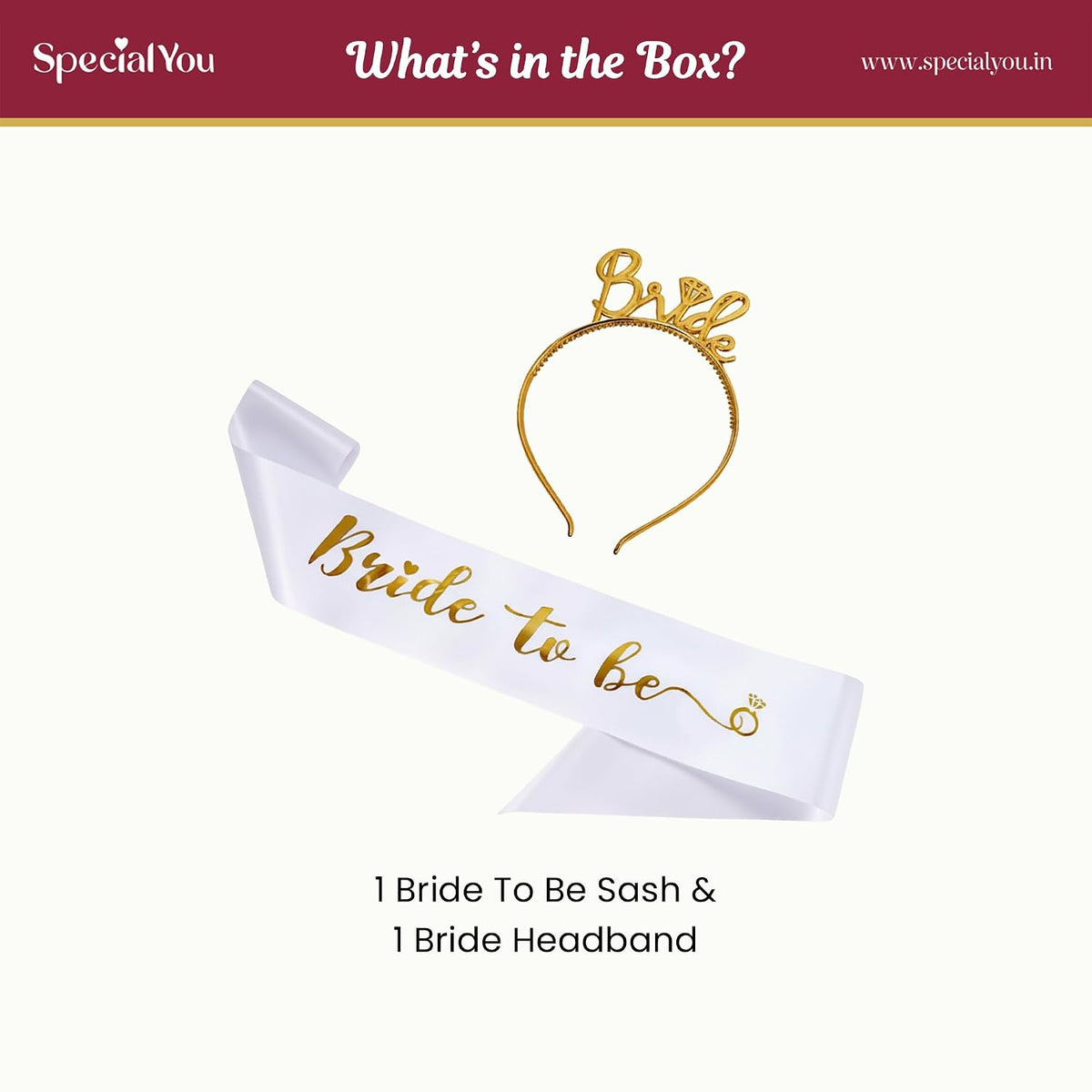 Bride to Be Sash & Headband