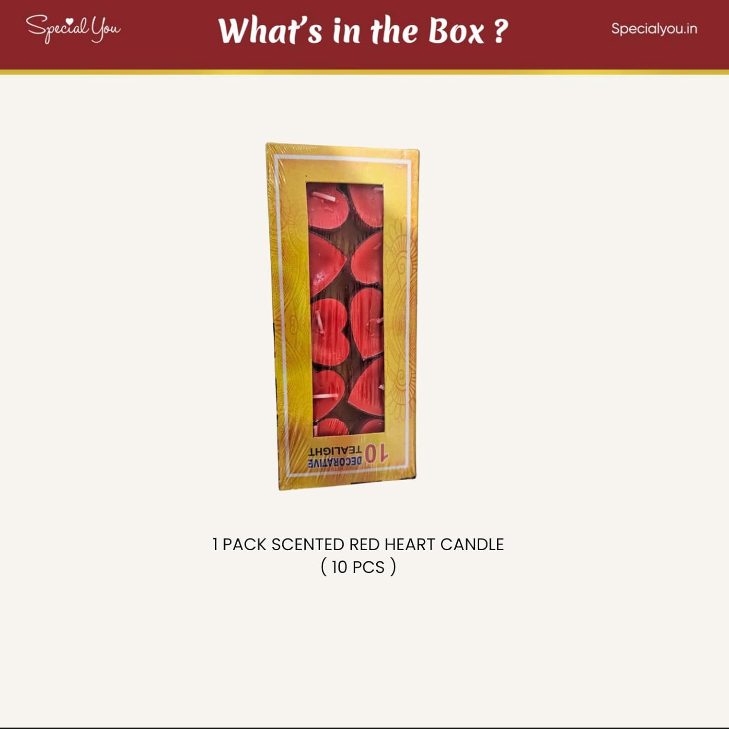 Red Heart Candles
