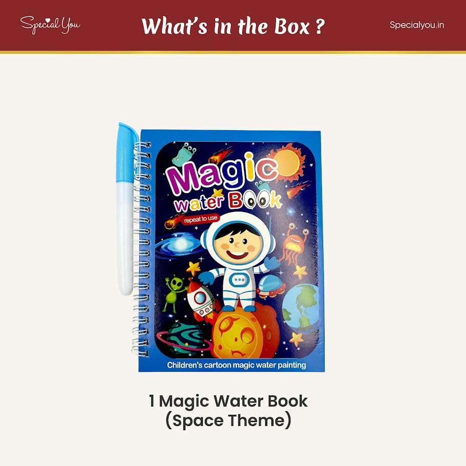 Space Theme Magic water book