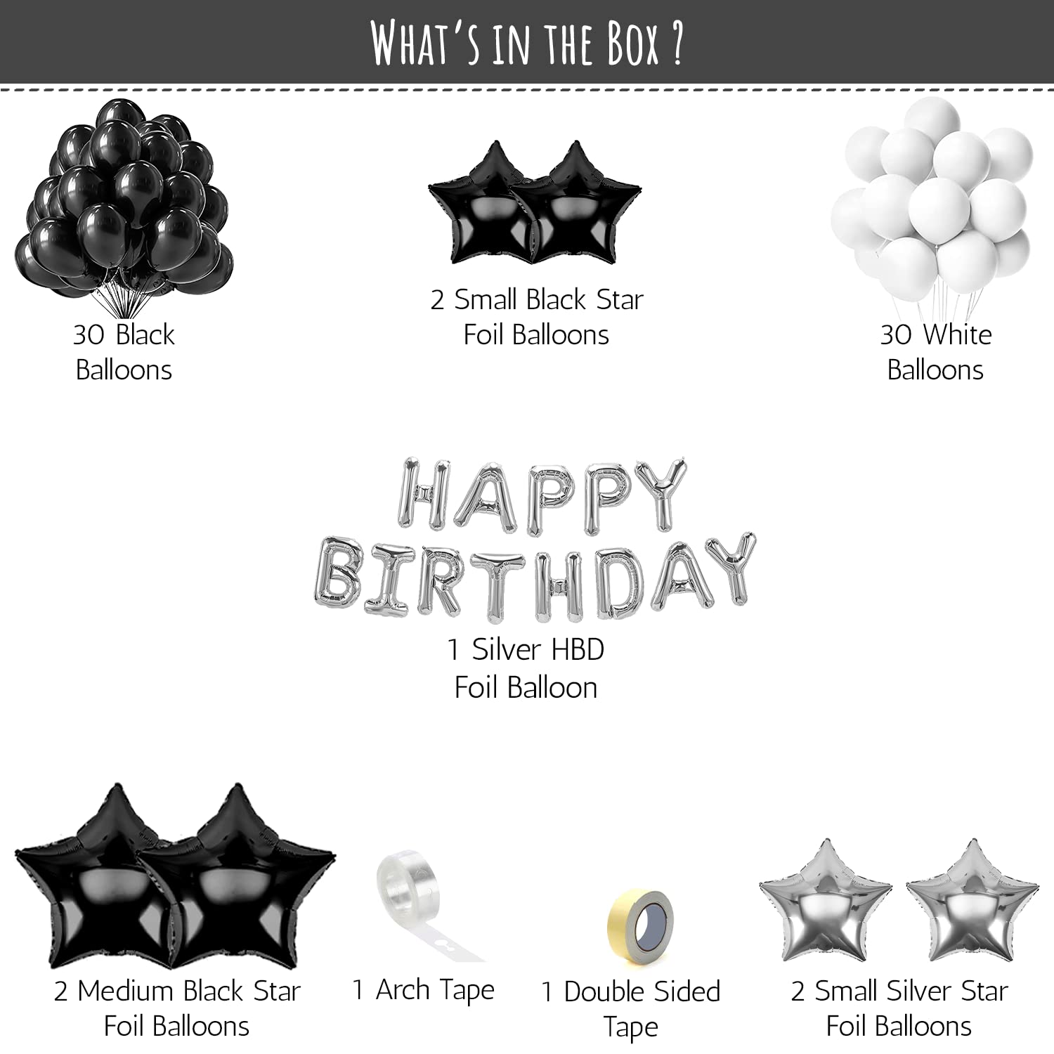 black theme birthday