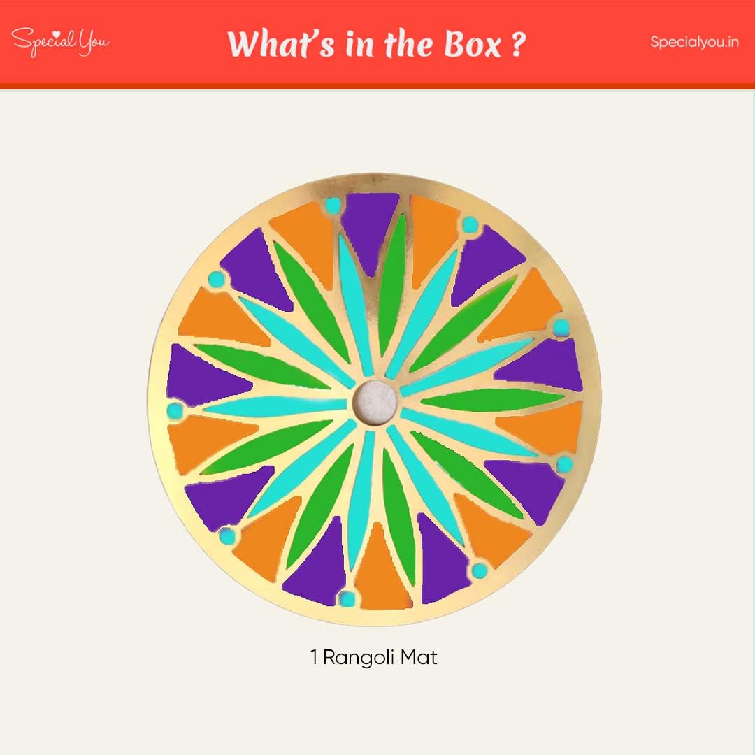 Chakra Rangoli Making