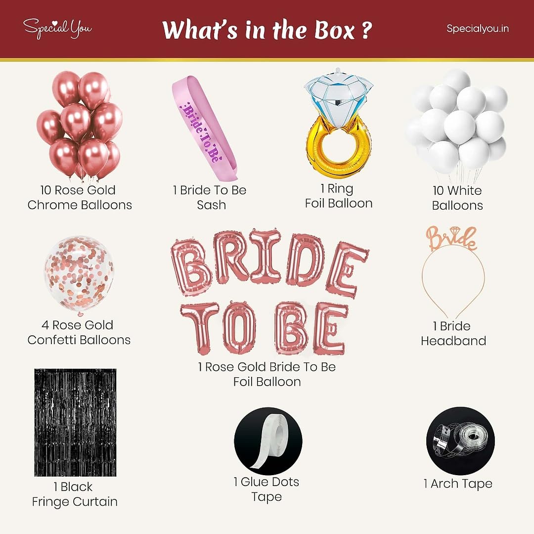 bride to be Decoration Kit