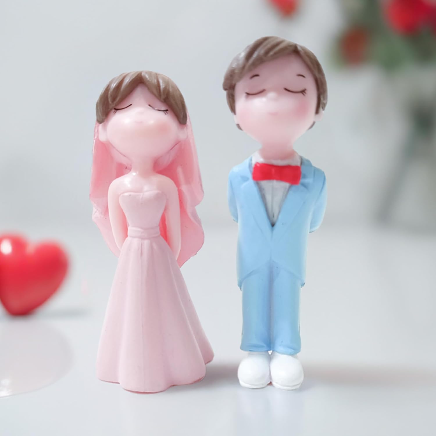 Pink wedding miniature for Valentine's Gift