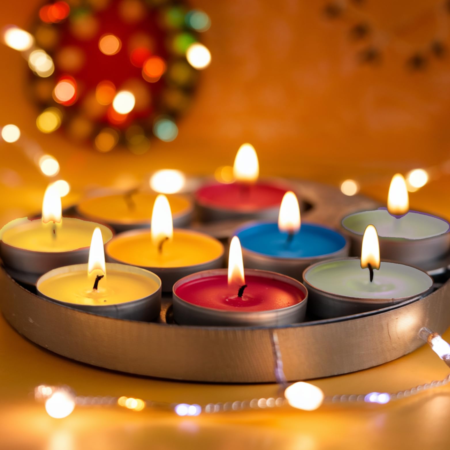 Tealight Candles for Home Decoration, Diwali Decoration Light Set of 100