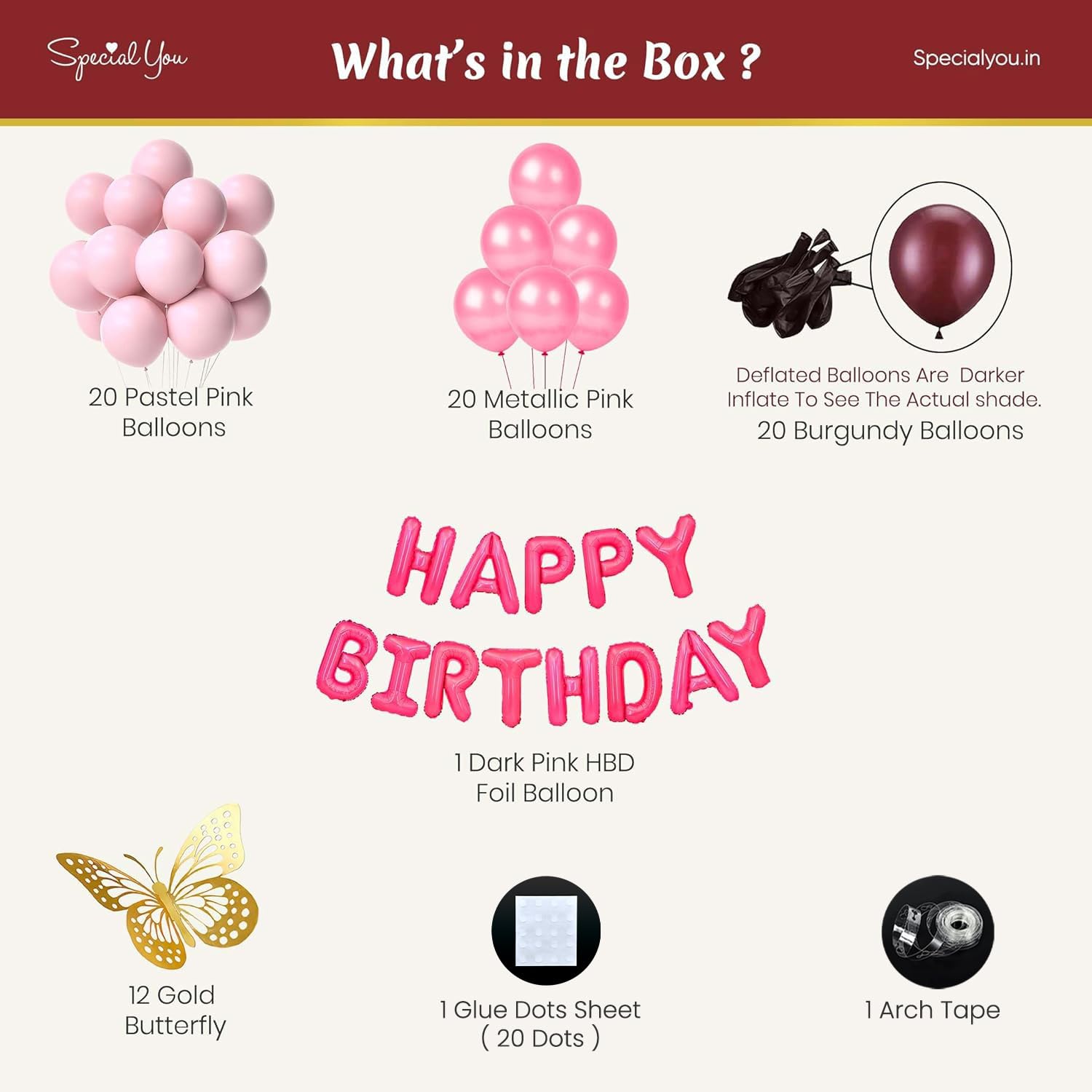 Pink Theme birthday decoration Items for girls