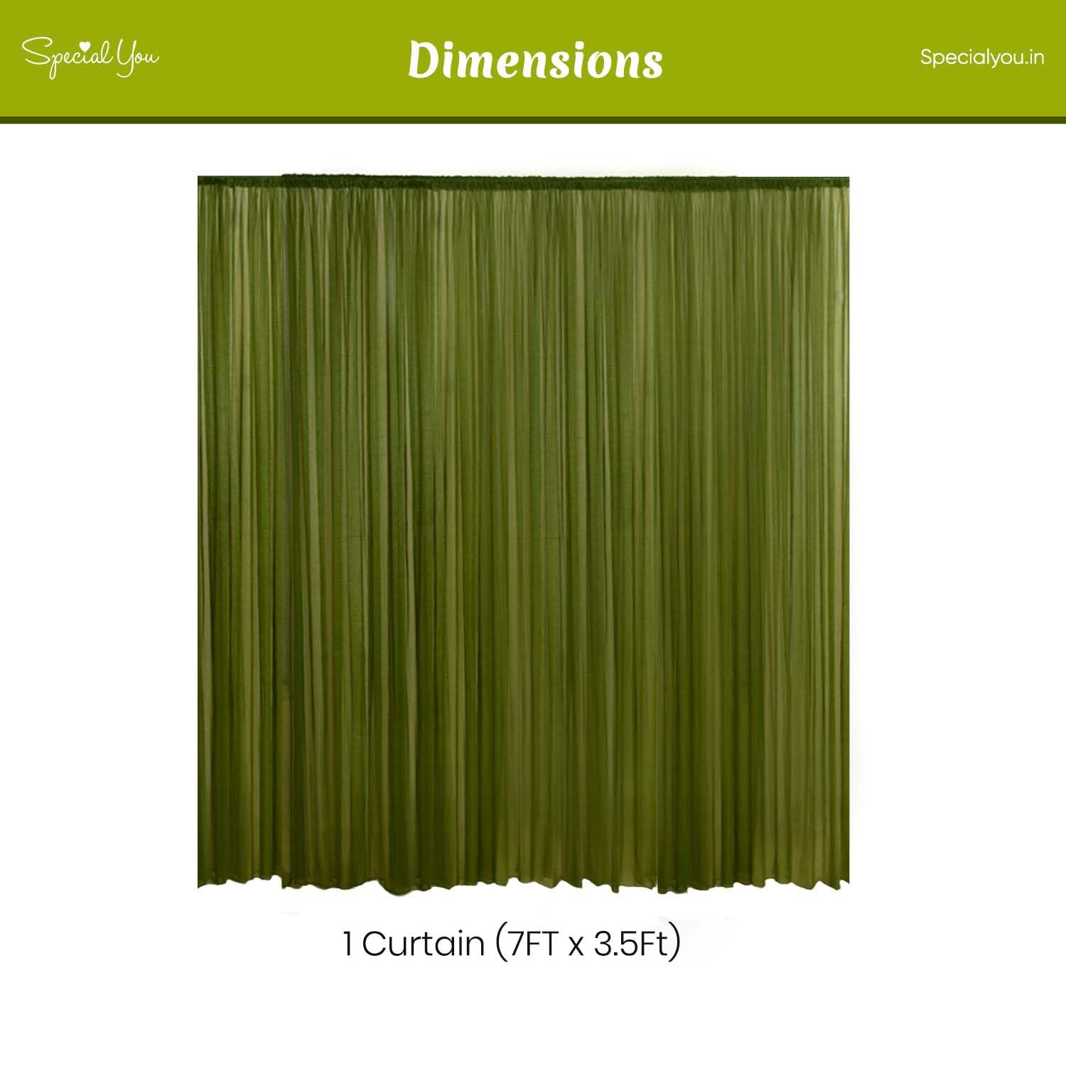 Dark Green Backdrop Ganpati Decor