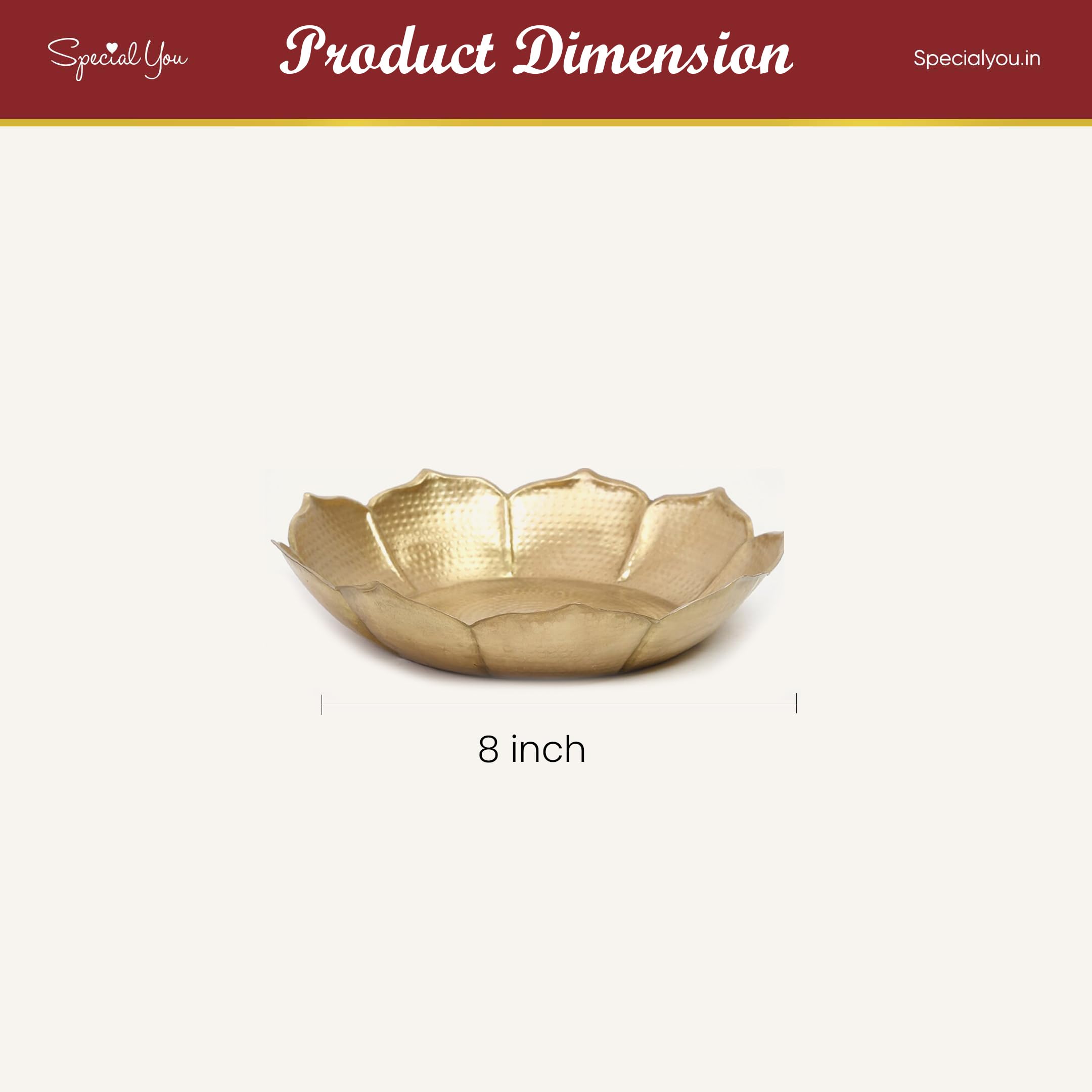 Urli Bowl for Diwali, Navratri Festival Decor - 8 Inch