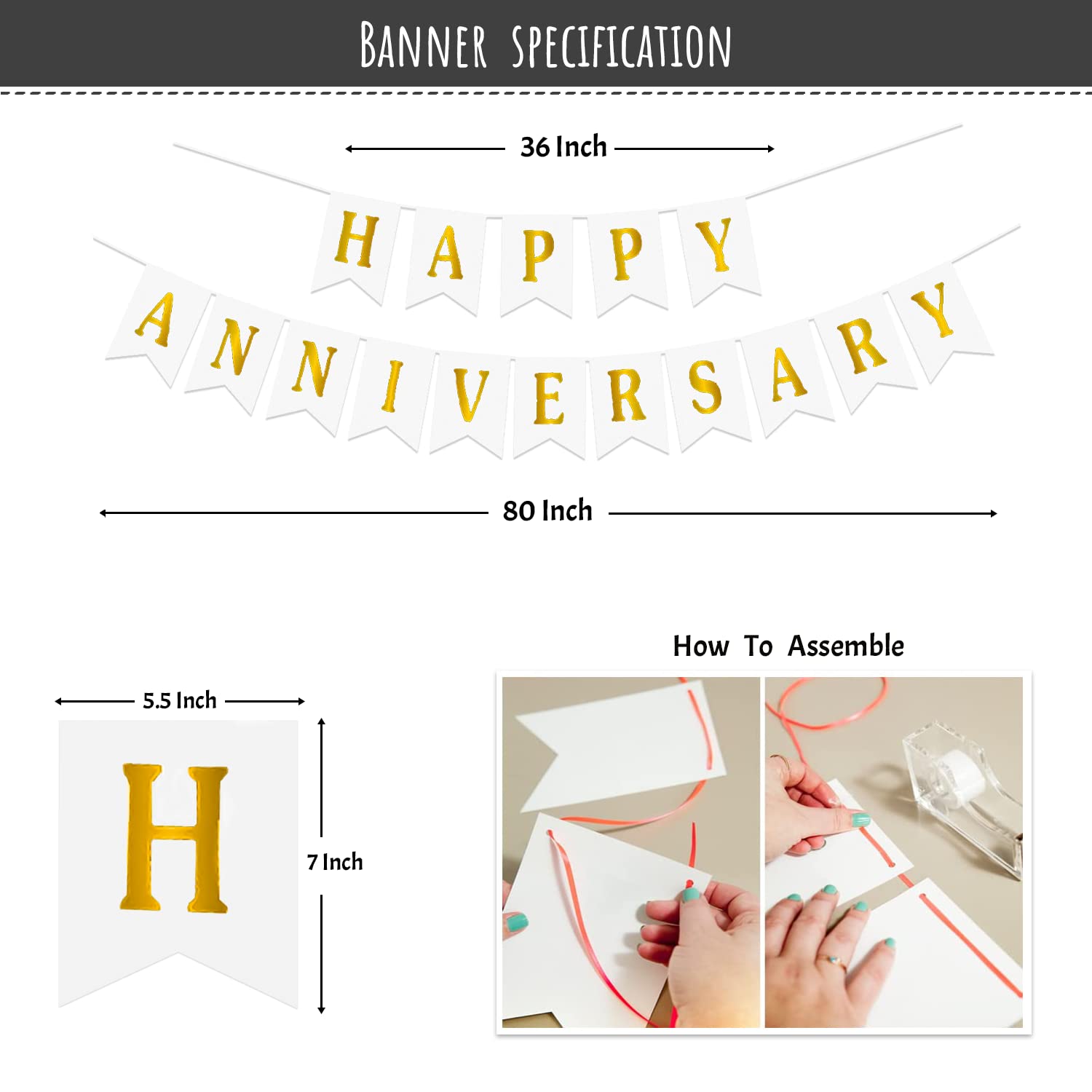 Dazzling theme with DIY Anniversary Kit