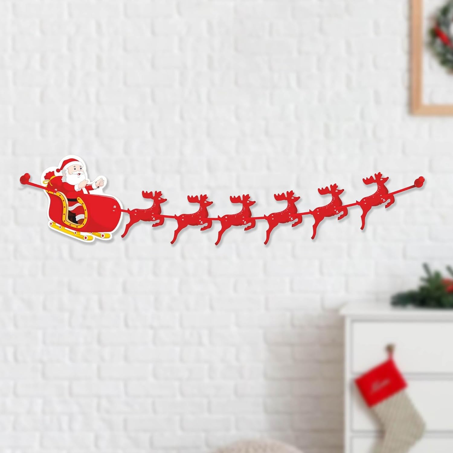 Reindeer Paper Banner