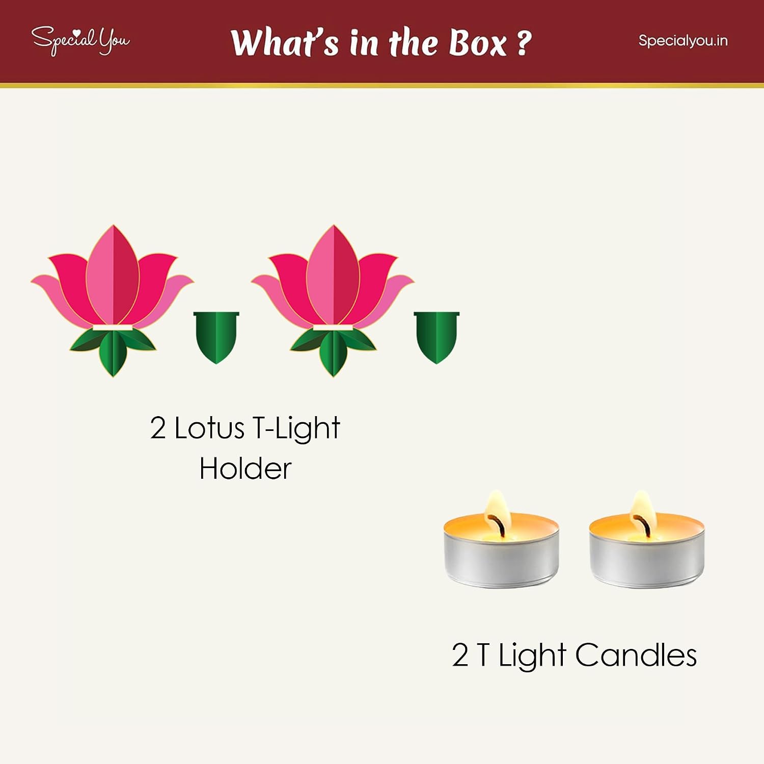 Lotus Glow Ganpati Décor Set – Wooden Candle Holder Collection (2 Pieces)