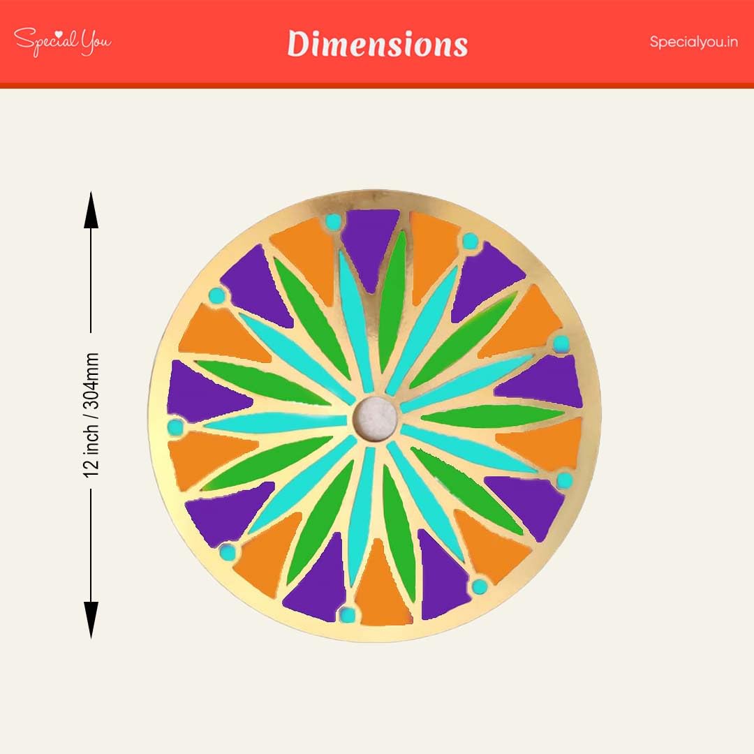 Chakra Rangoli Making