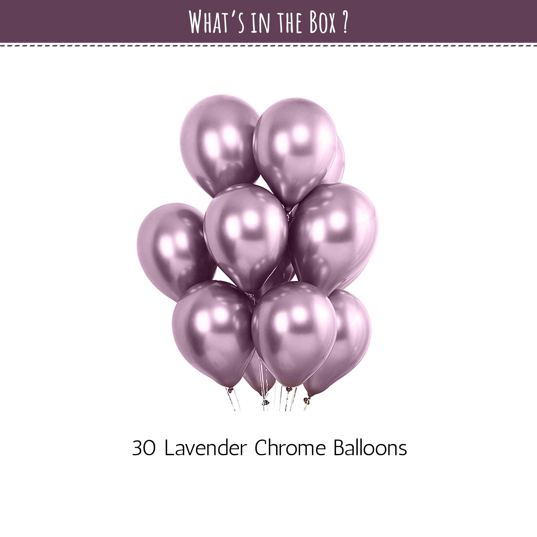 Lavender Chrome Balloons party decoration for Girls - Special You