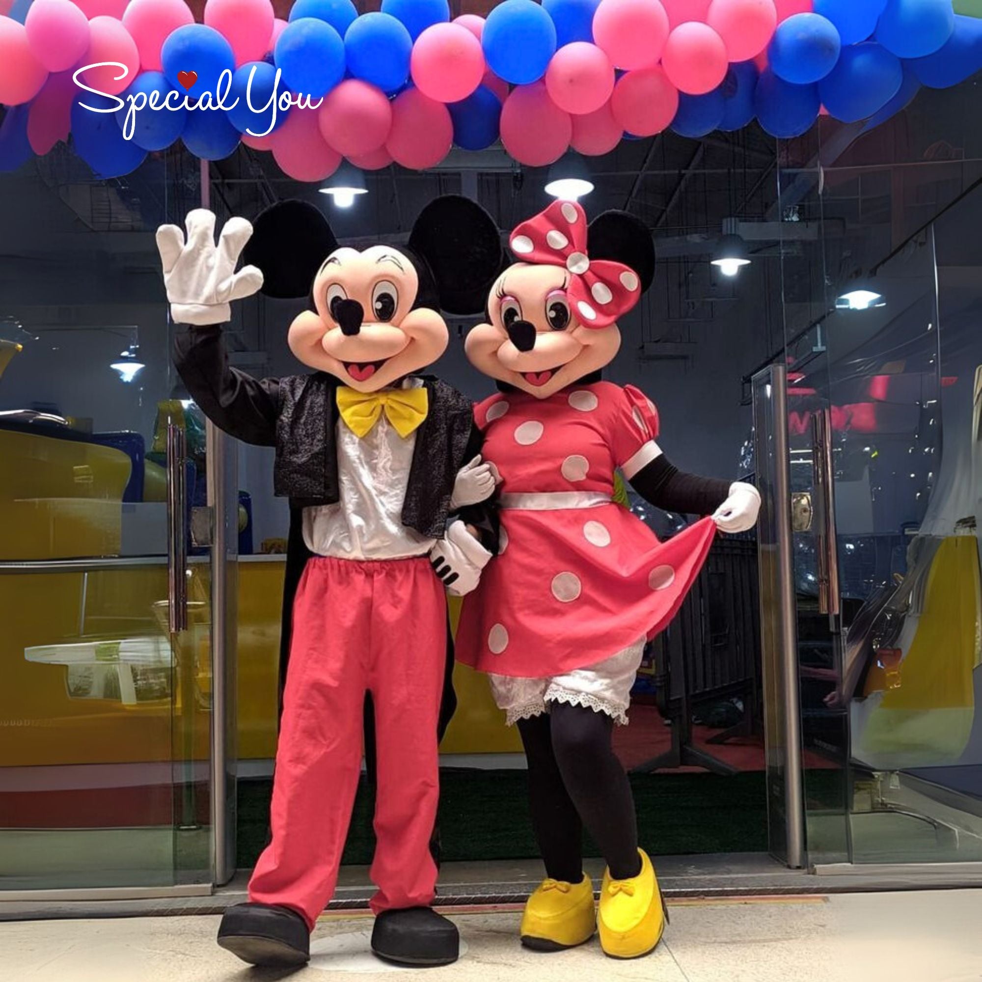 Live Cartoon Mascots For Kids Birthday Party