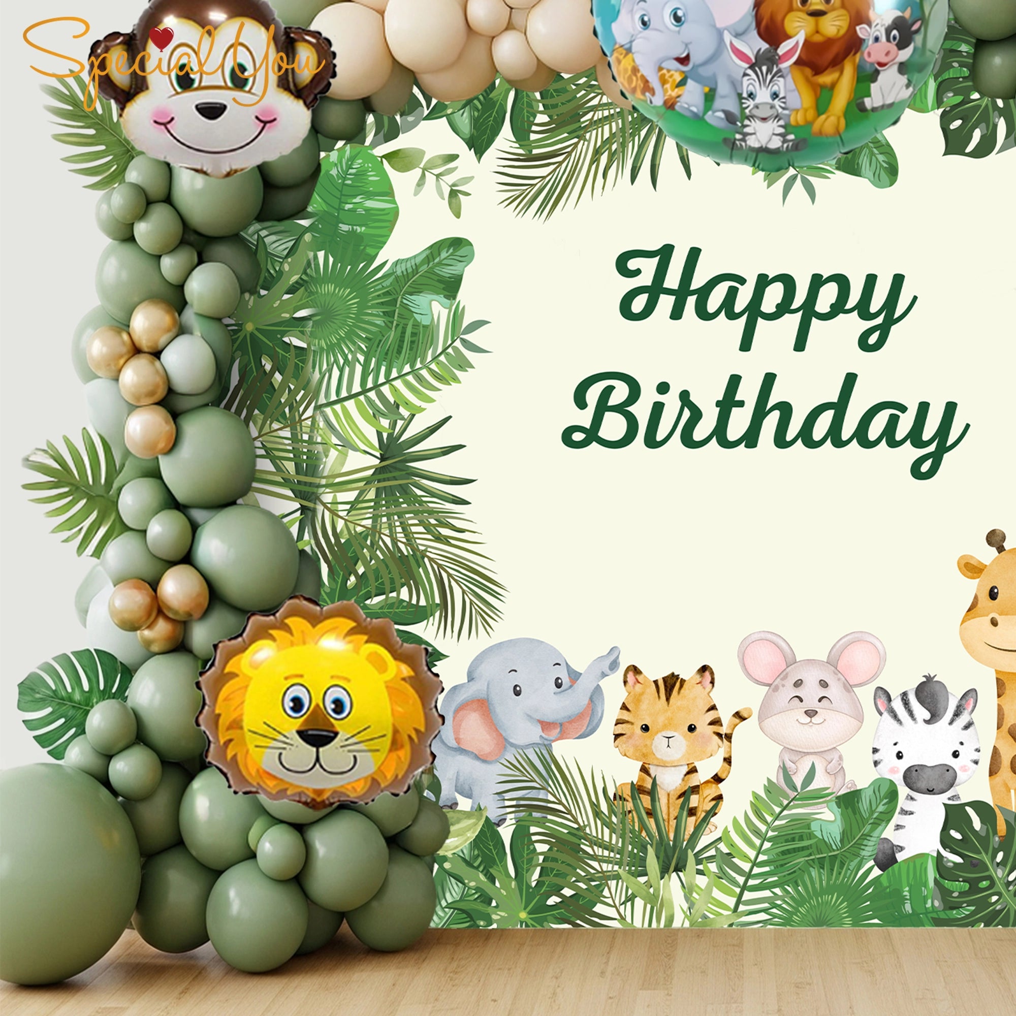 Wild Jungle Theme Birthday Party Decor