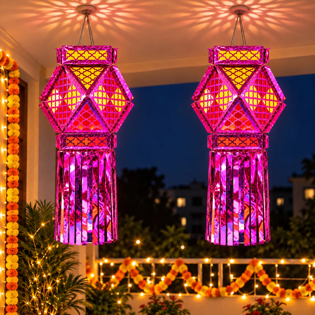 DIY Pink Kandil Kit for Diwali Decoration for Home