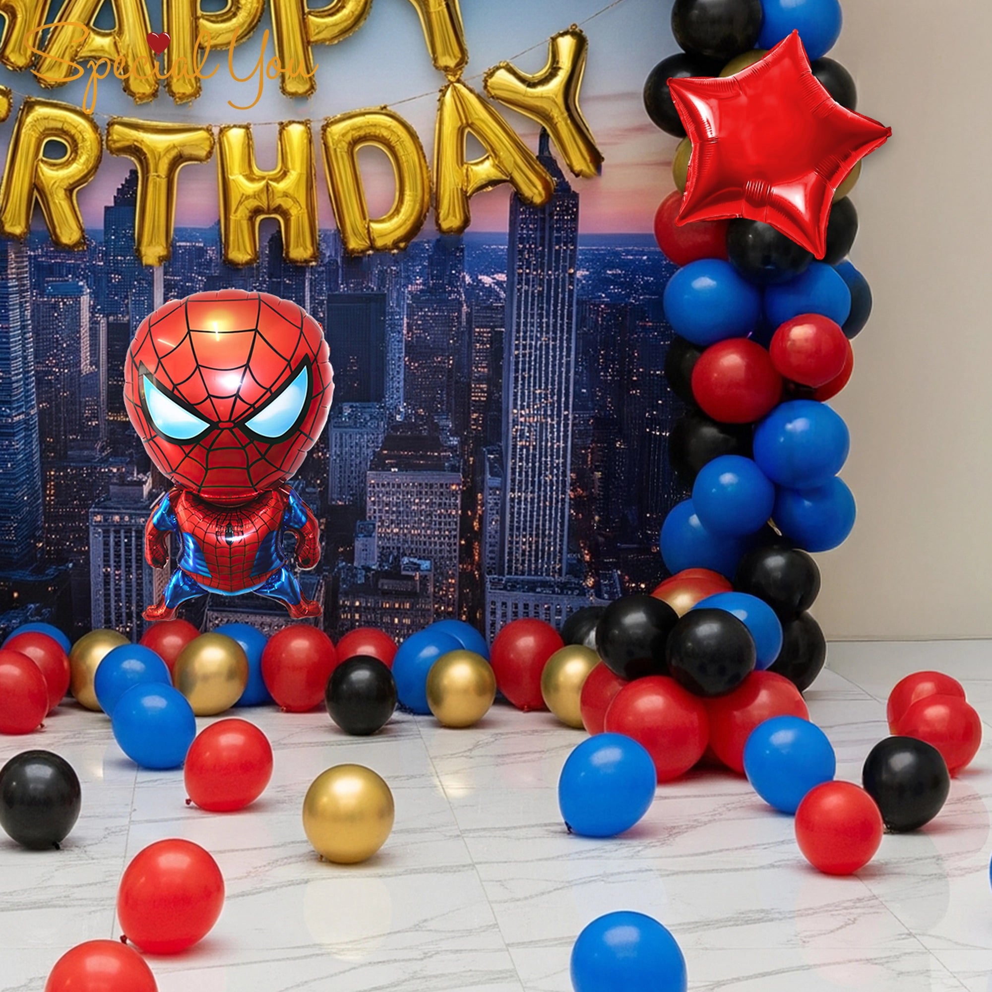 Superhero Spiderman Birthday Party Decor