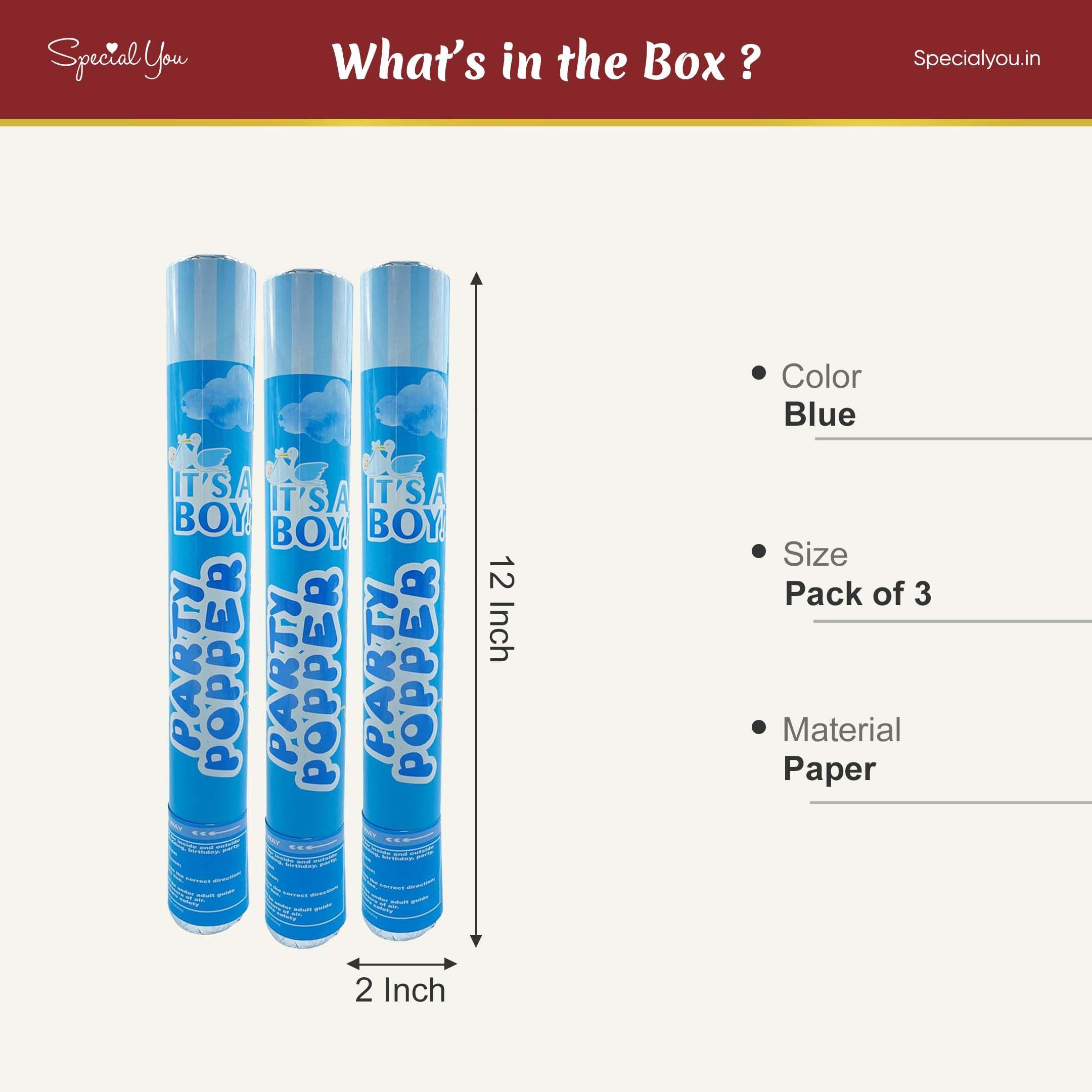 Cheer your celebration with Party Poppers