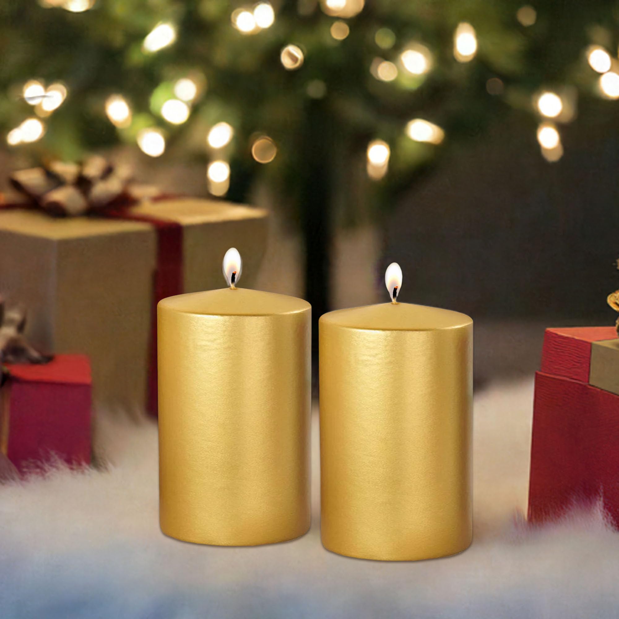 Golden Candles Set for Gifting