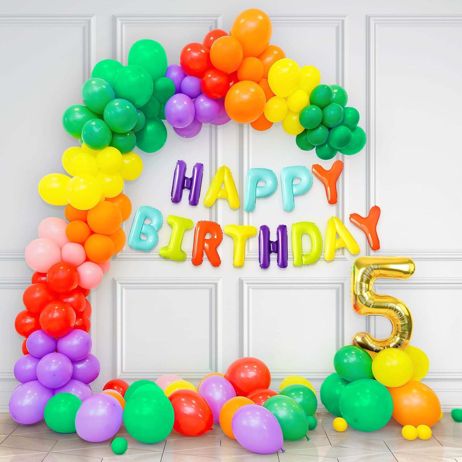 rainbow theme decor
