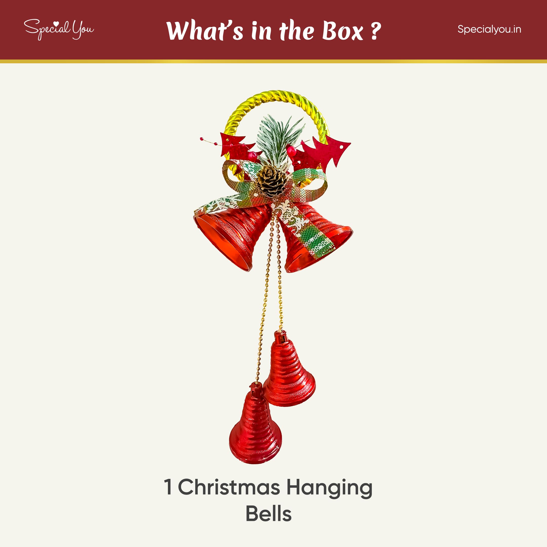 Red Christmas Bell: Tree Elegance