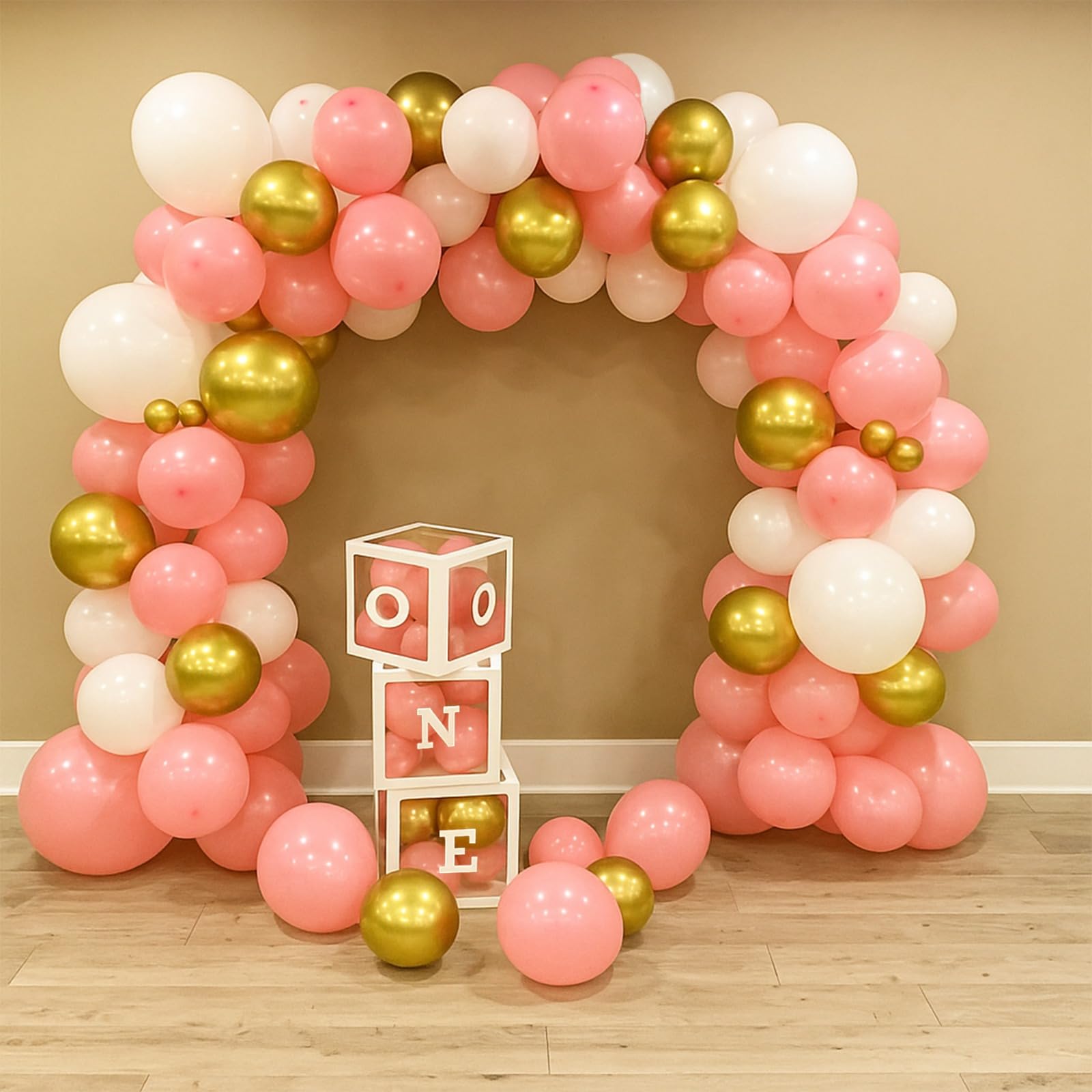 Pink Golden 1st Birthday