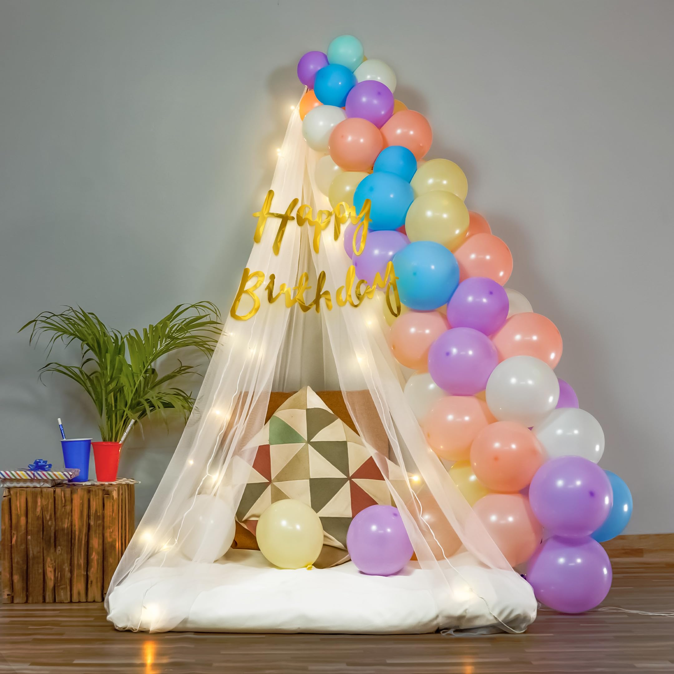 balloon tent decoration A Perfect Cabana Tent Decoration DIY Kit