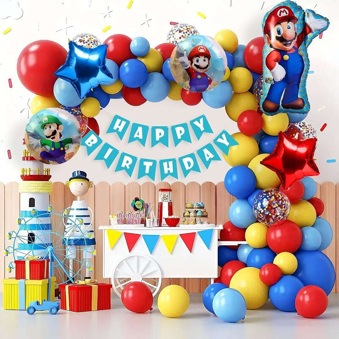 Super Mario Birthday Decor