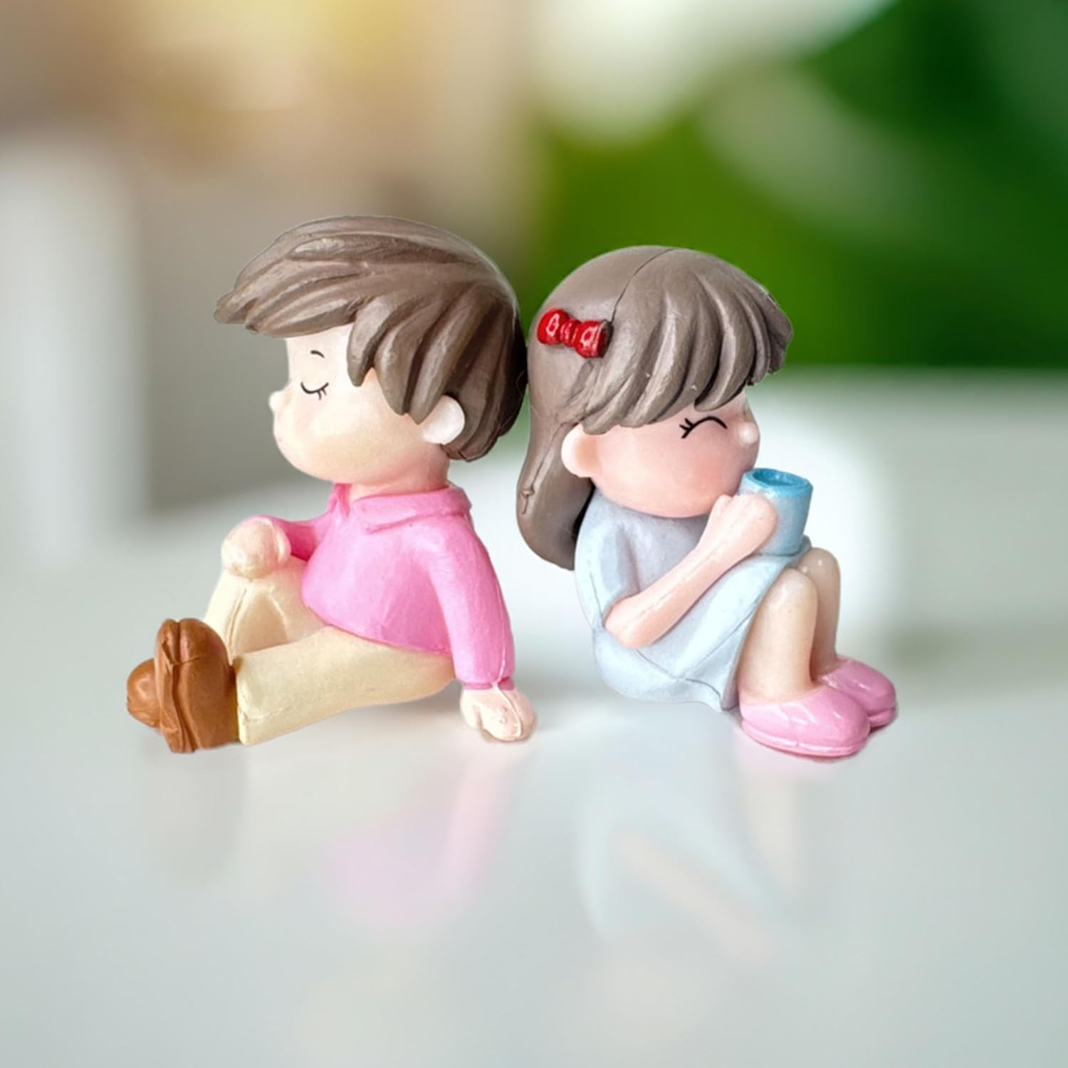 Coffee couple Miniature Show Piece