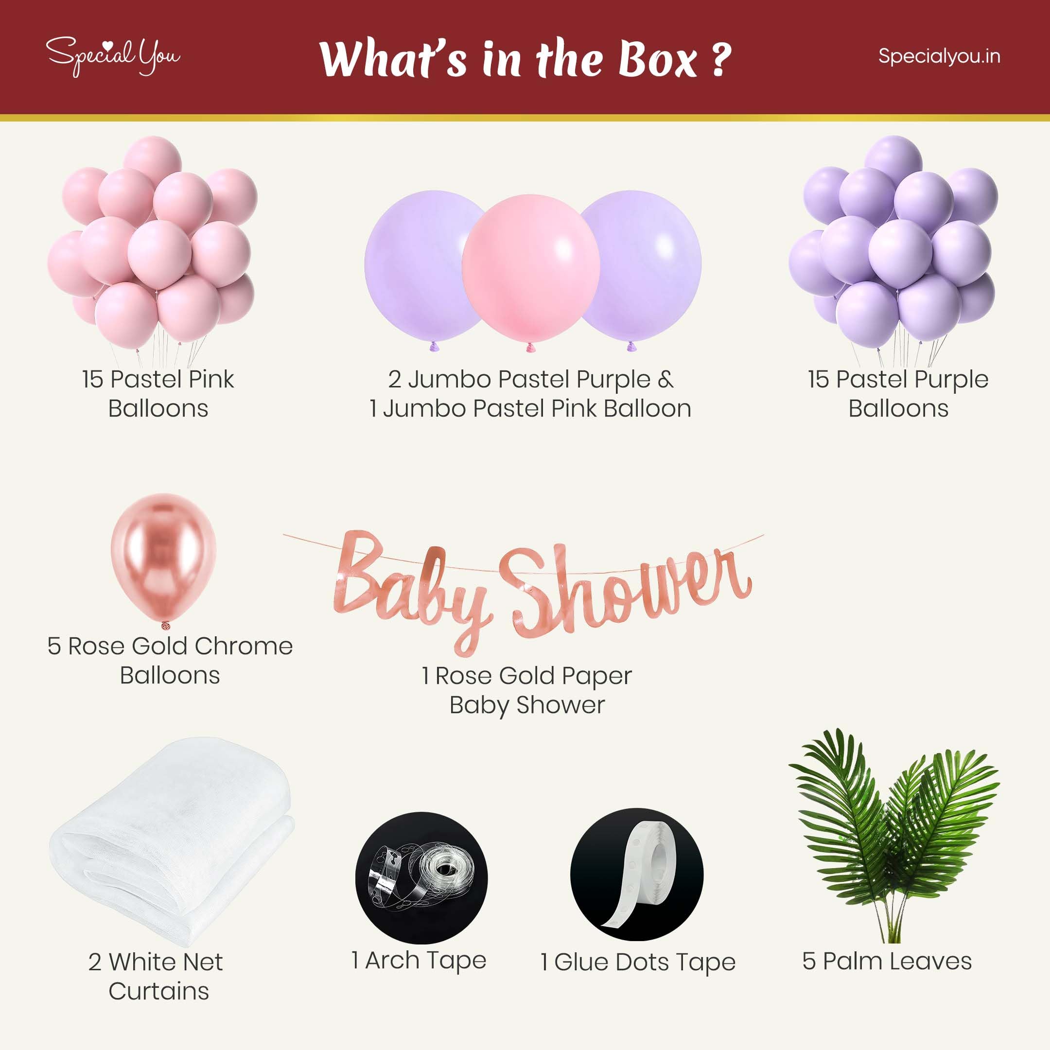 baby shower decoration kit