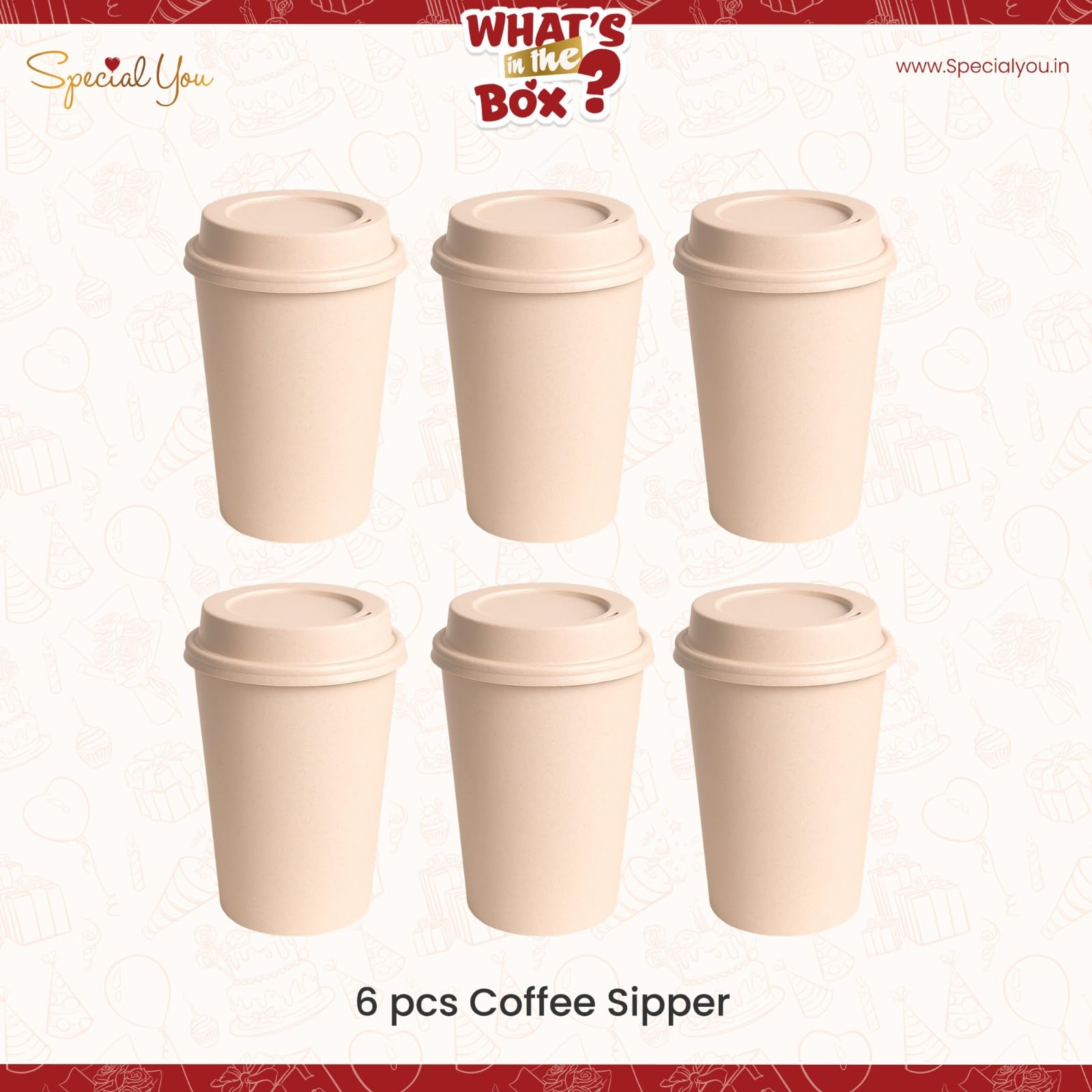 Reusable Coffee Cup-6pcs - Special You