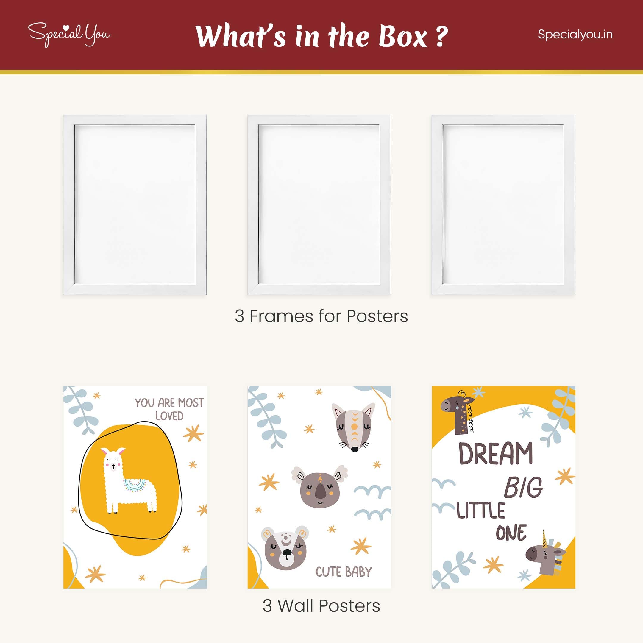 Decorate your Kid room with these Posters and Frame
