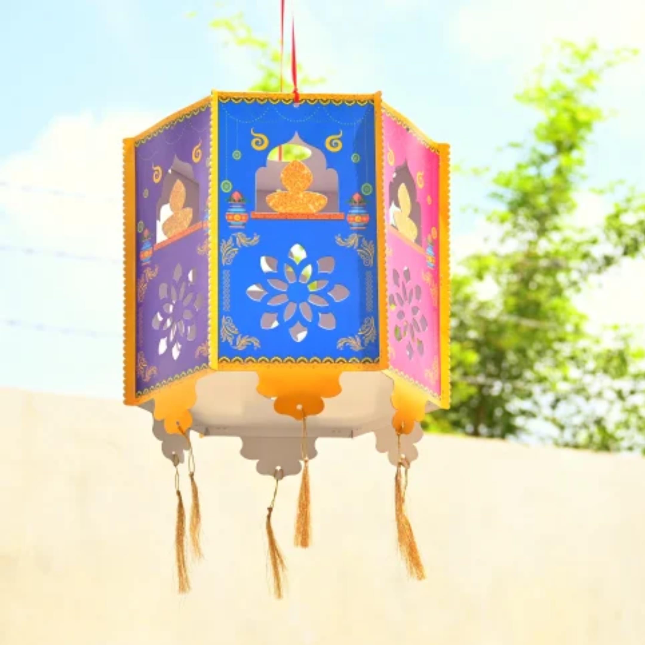 Multicolor Kandeel for Diwali decor