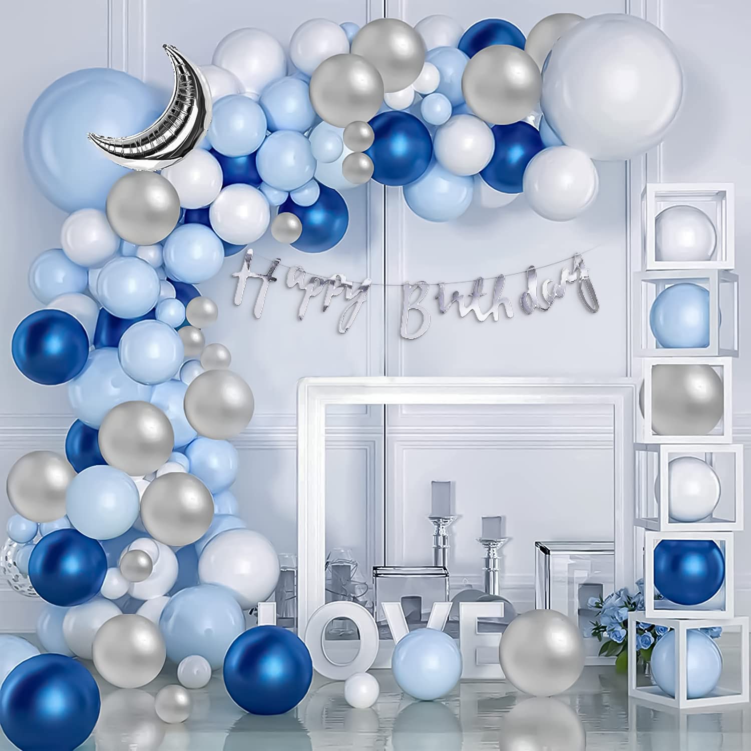 blue theme decoration