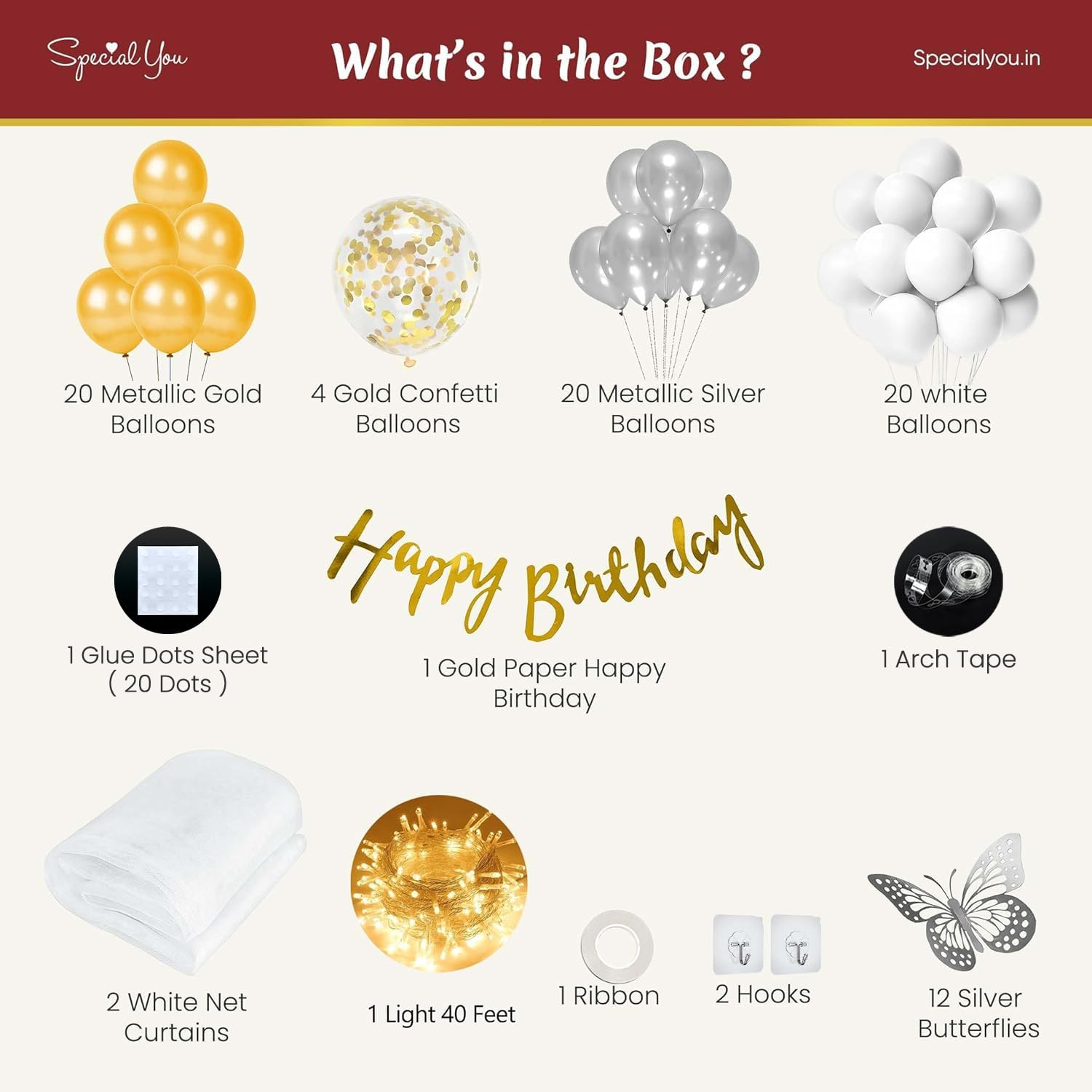 Sprinkle the shine to the party with Silver Butterfly