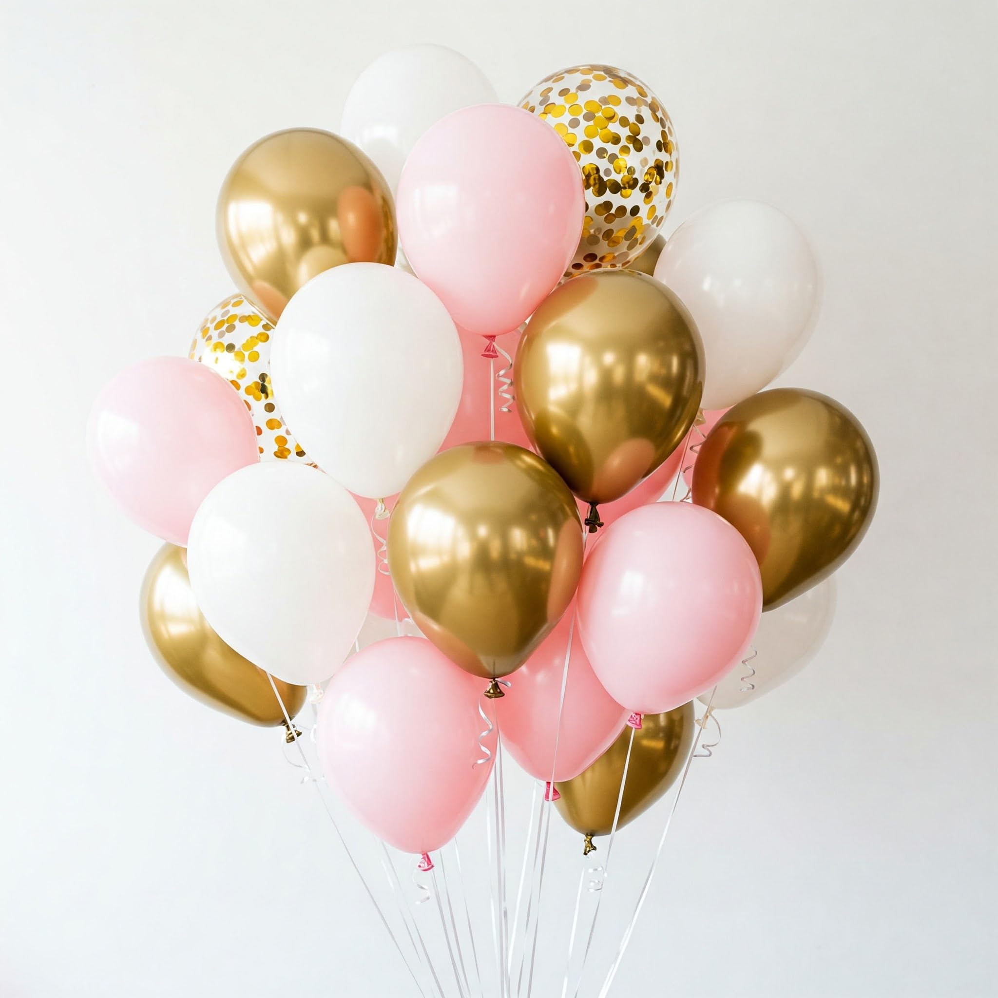 Pink and Gold Theme Balloon Decoration