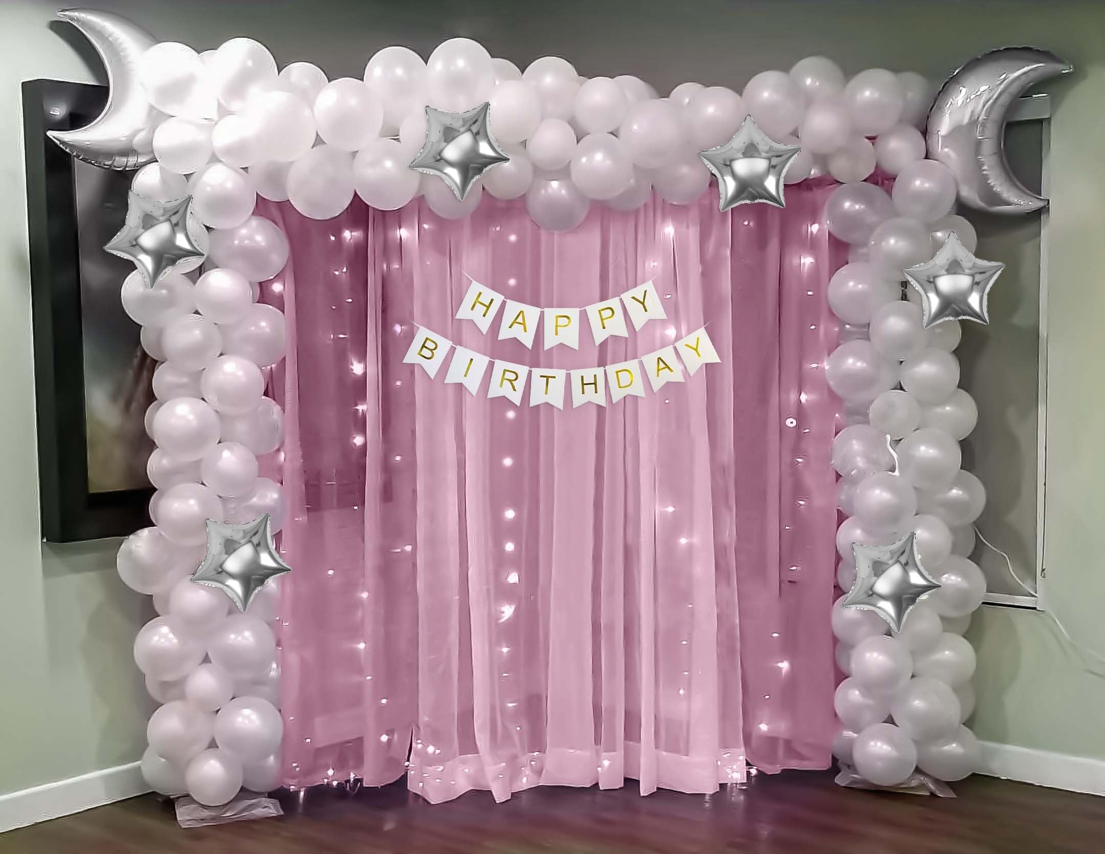 Star & Moon theme Birthday decoration Kit