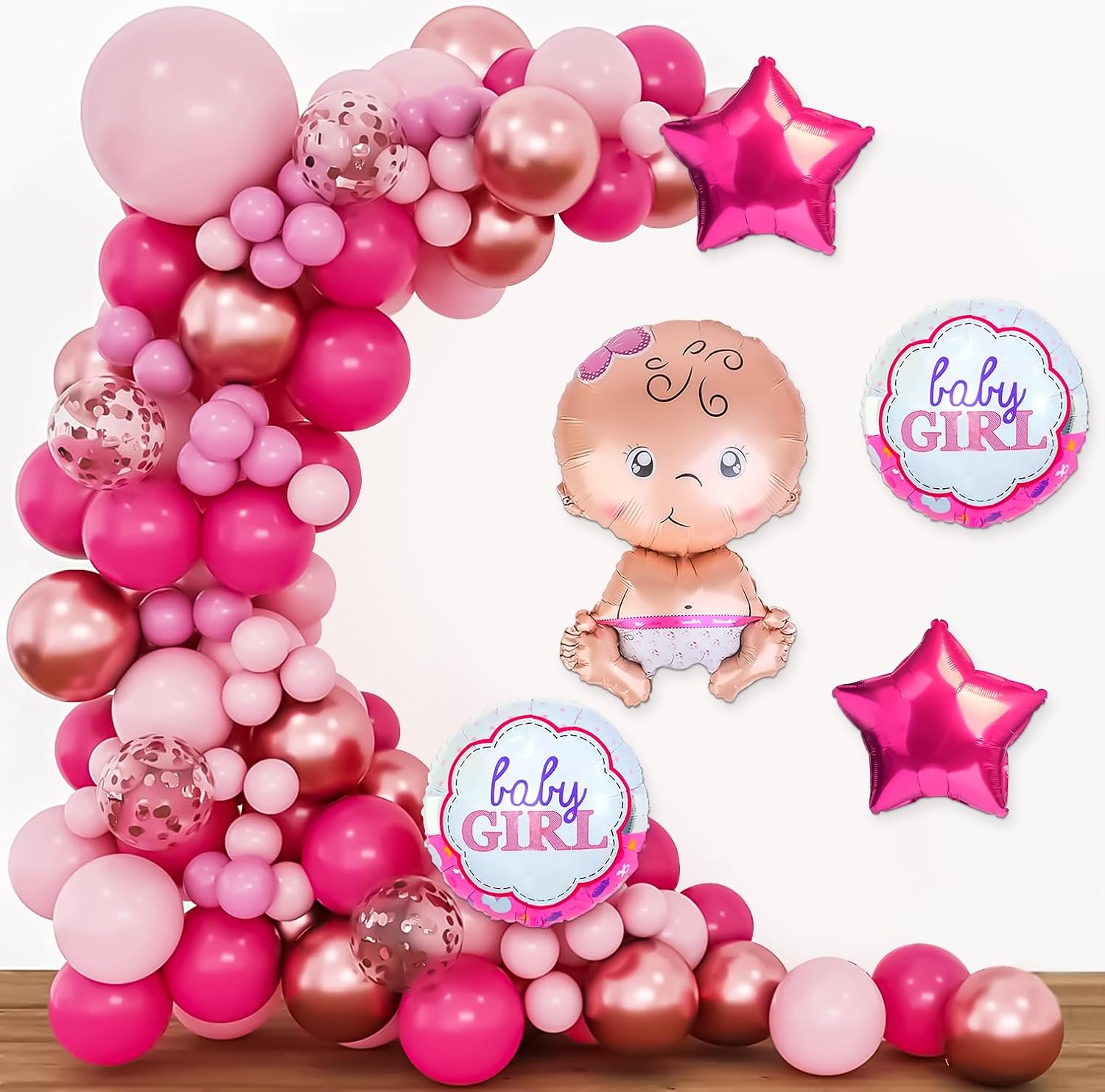 Welcome Baby theme DIY Decoration kit for Girls