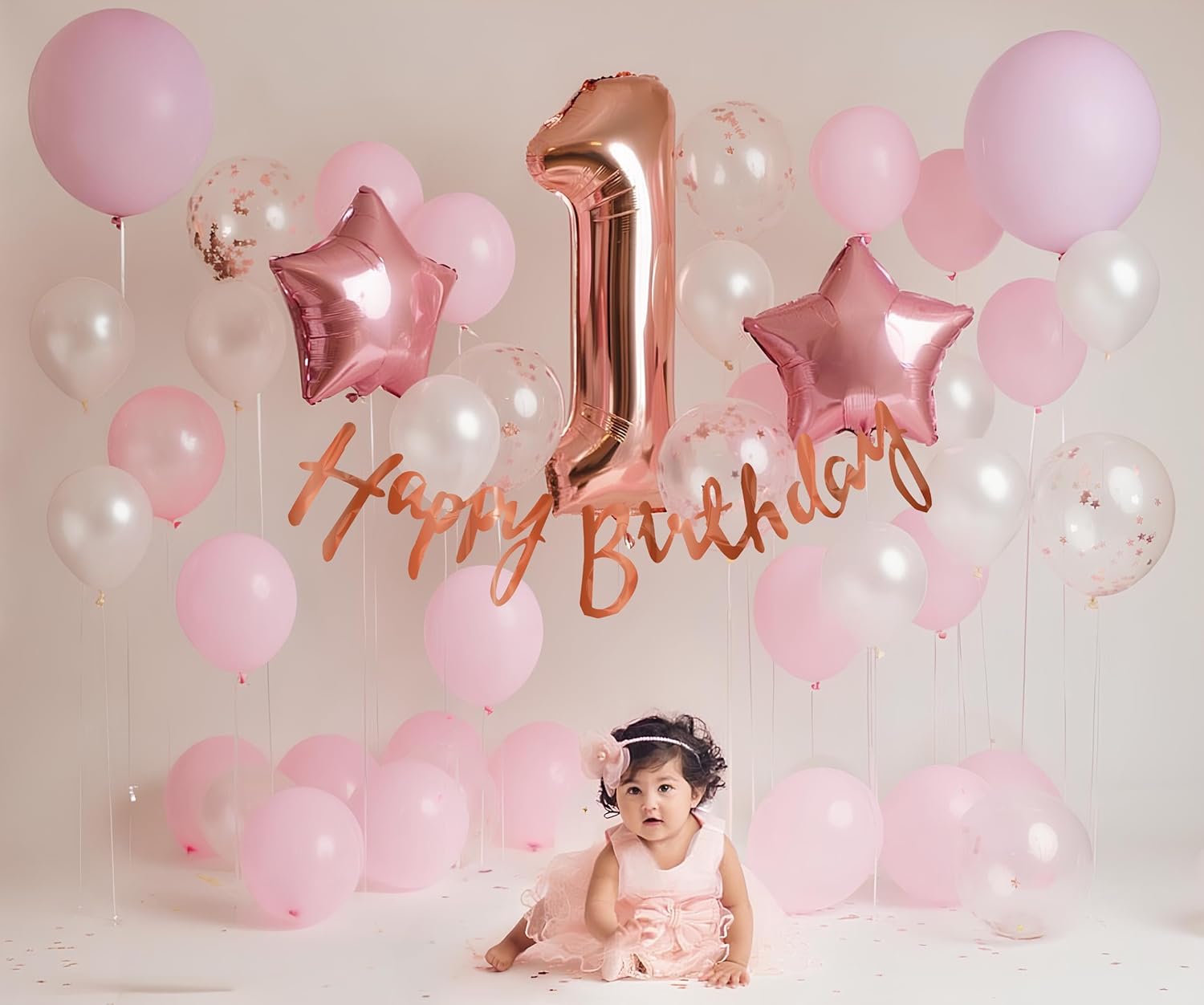 Pink theme 1st Birthday Decor