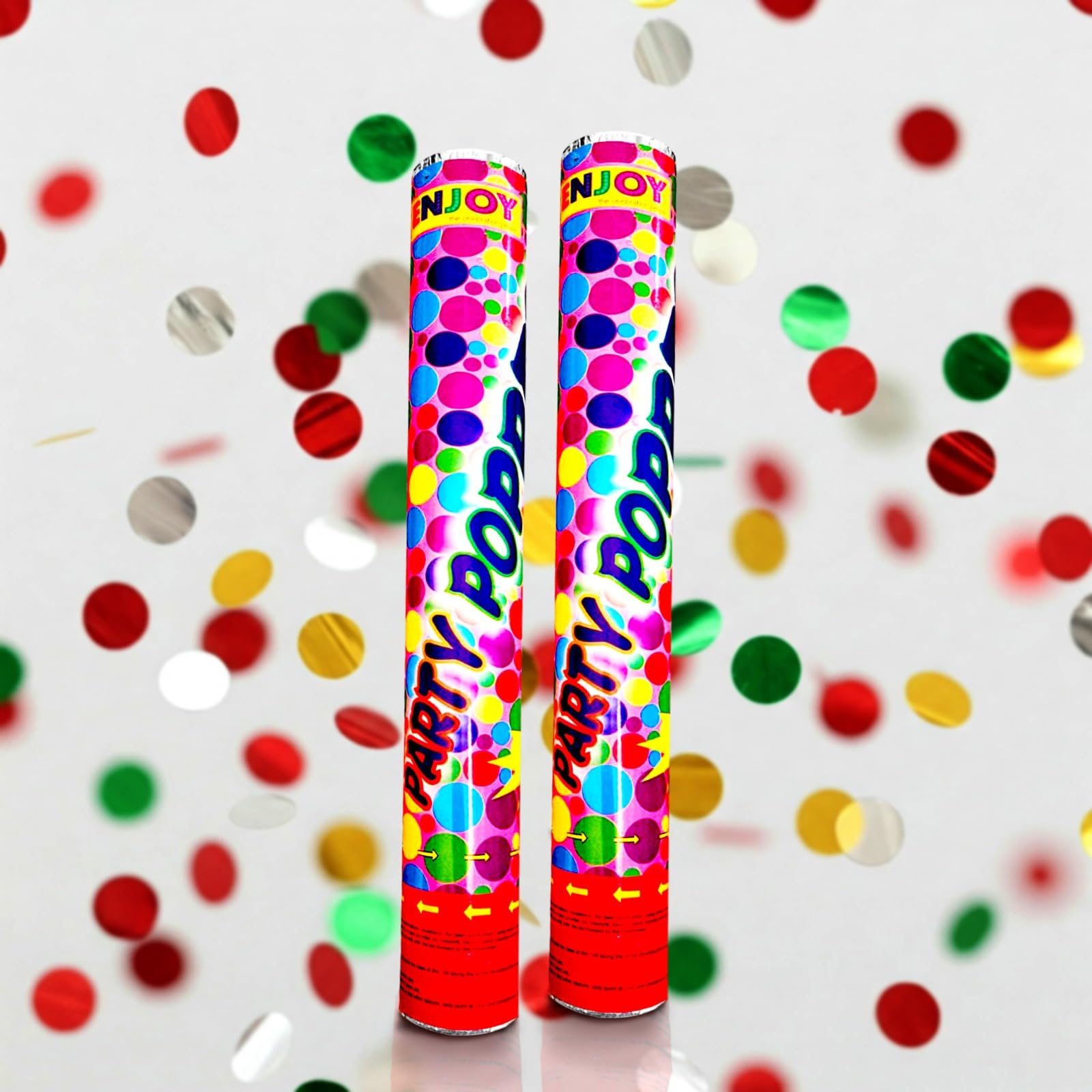 confetti party poppers